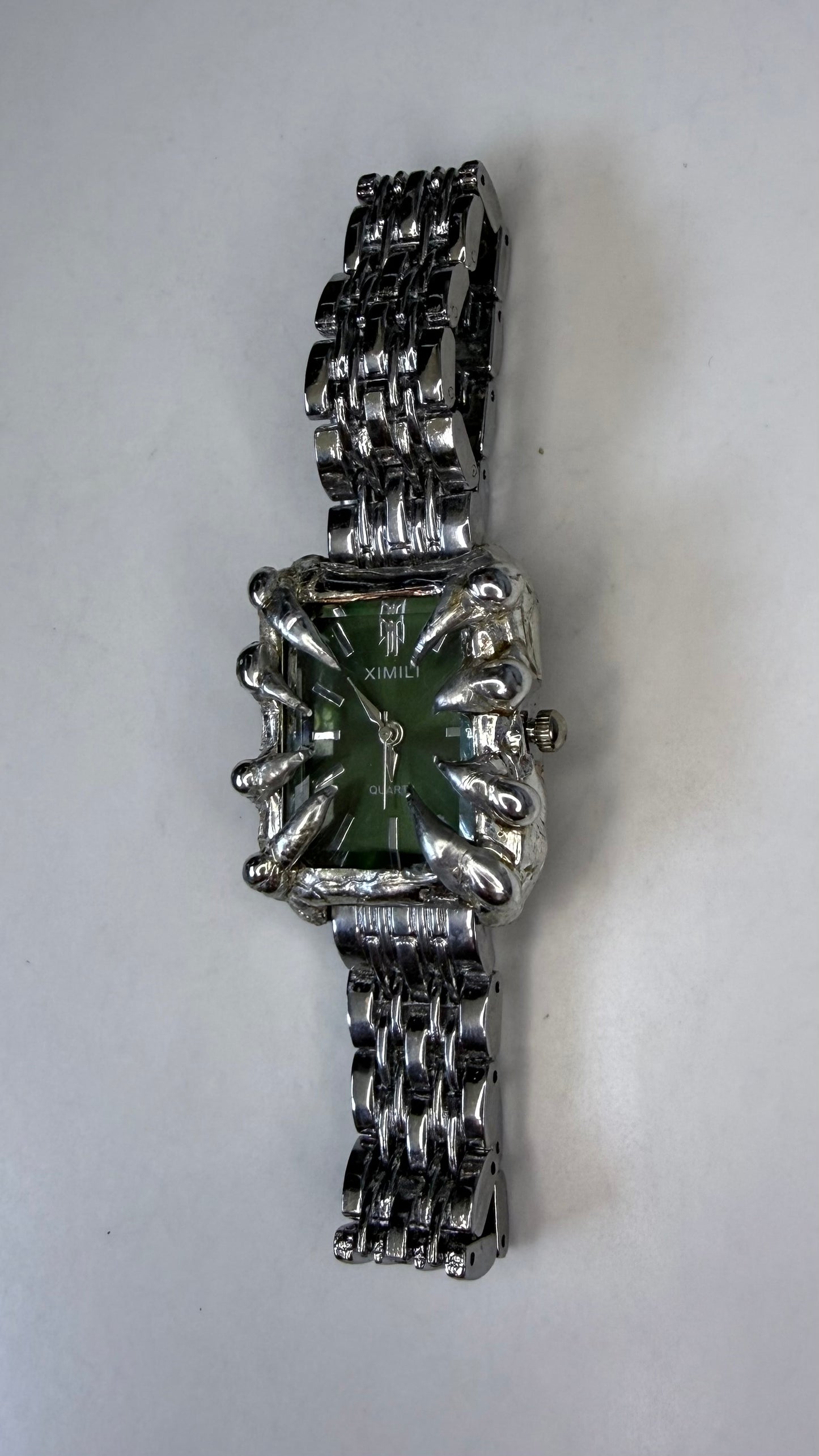 Green Spiked Watch