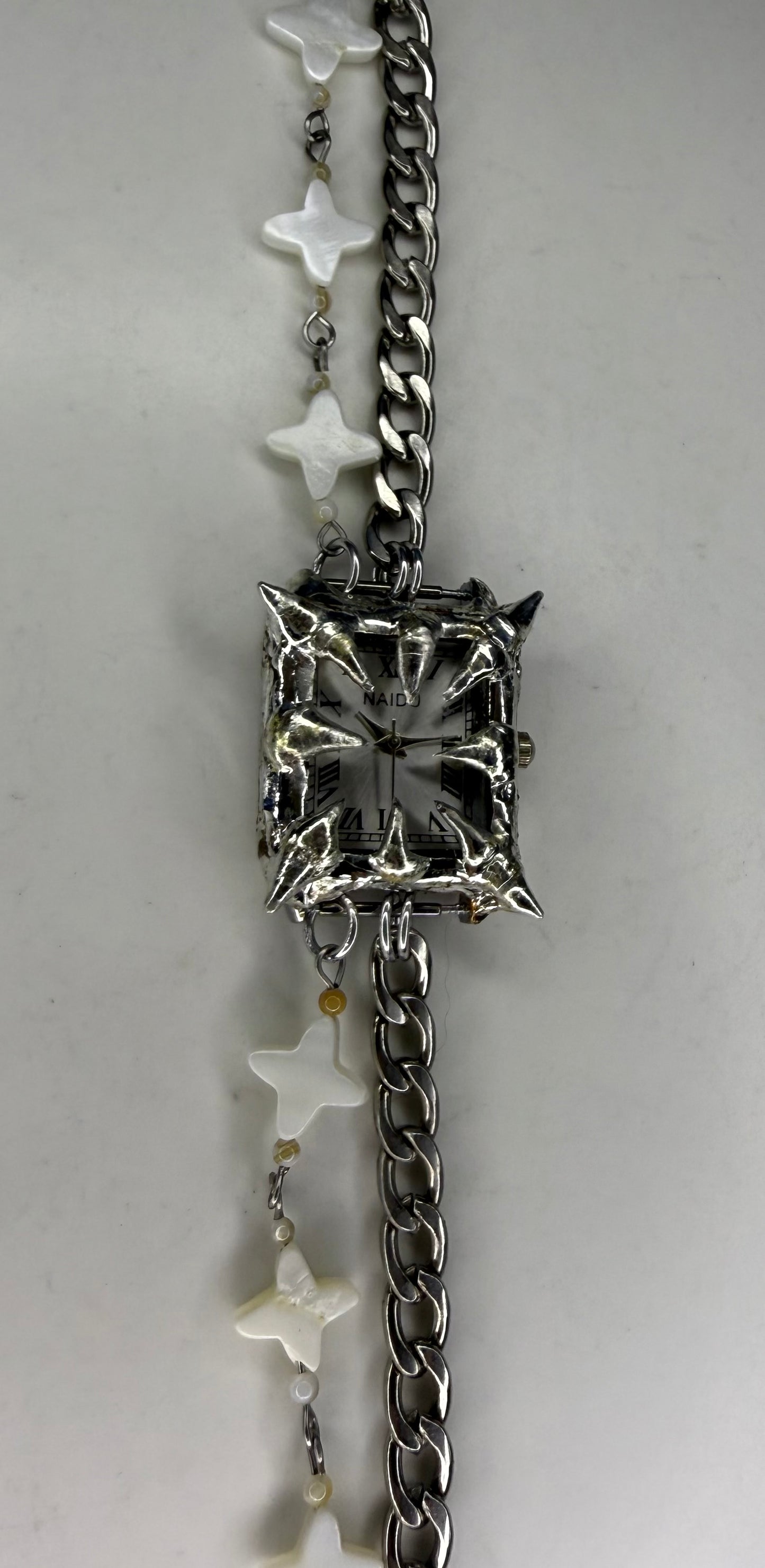 White Beaded Watch
