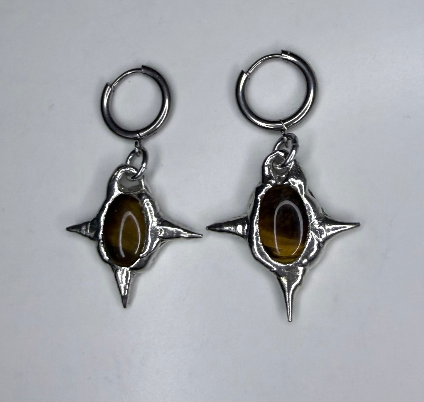 Tigers Eye Earrings No.1