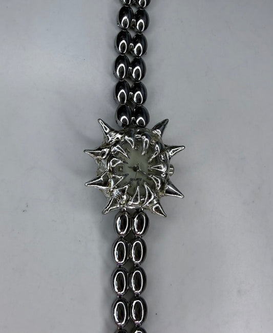 White spiked Watch