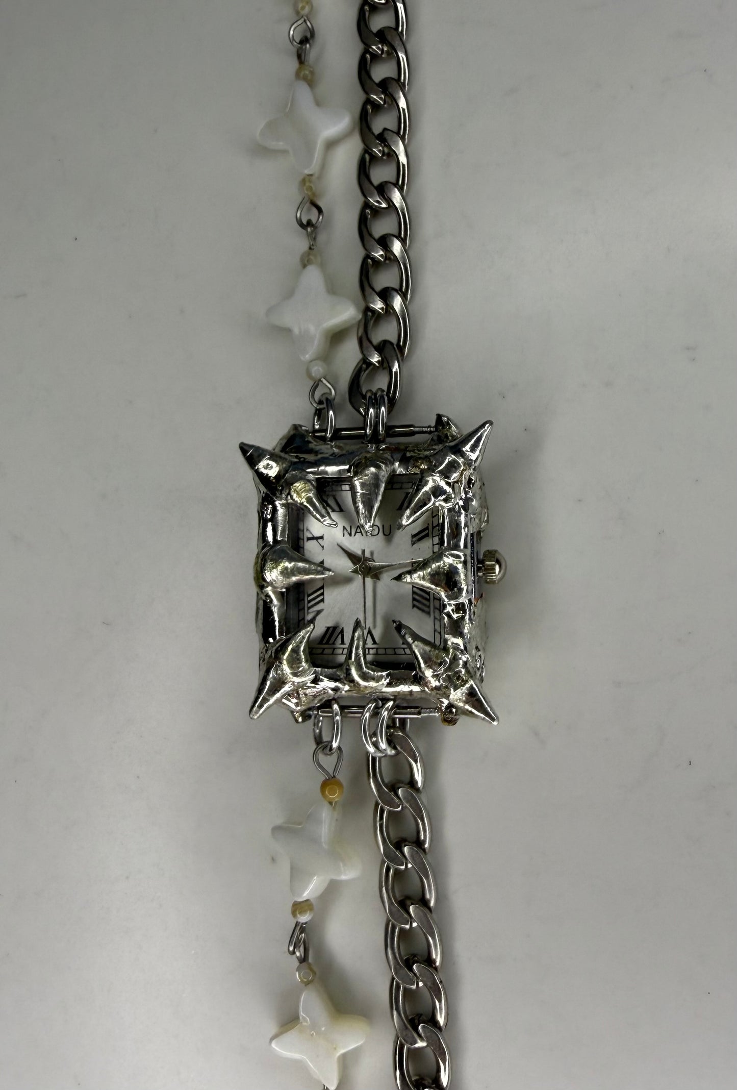 White Beaded Watch