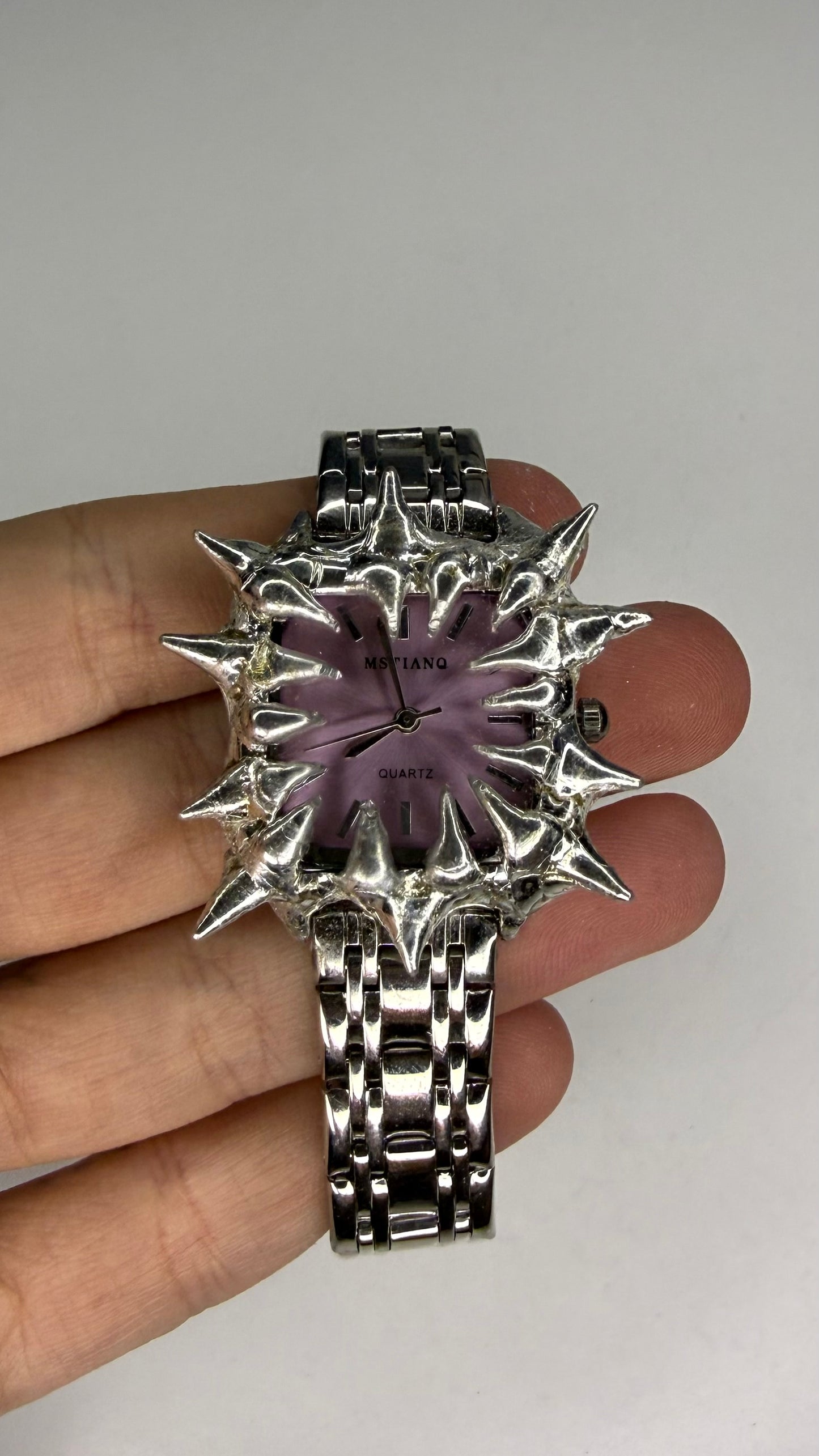 Lilac Spiked Watch