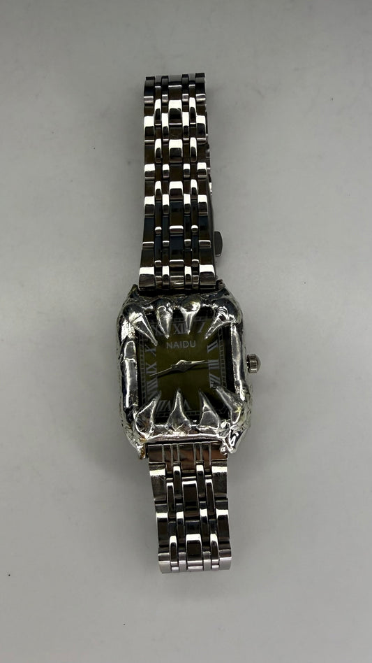 Green Spiked Watch