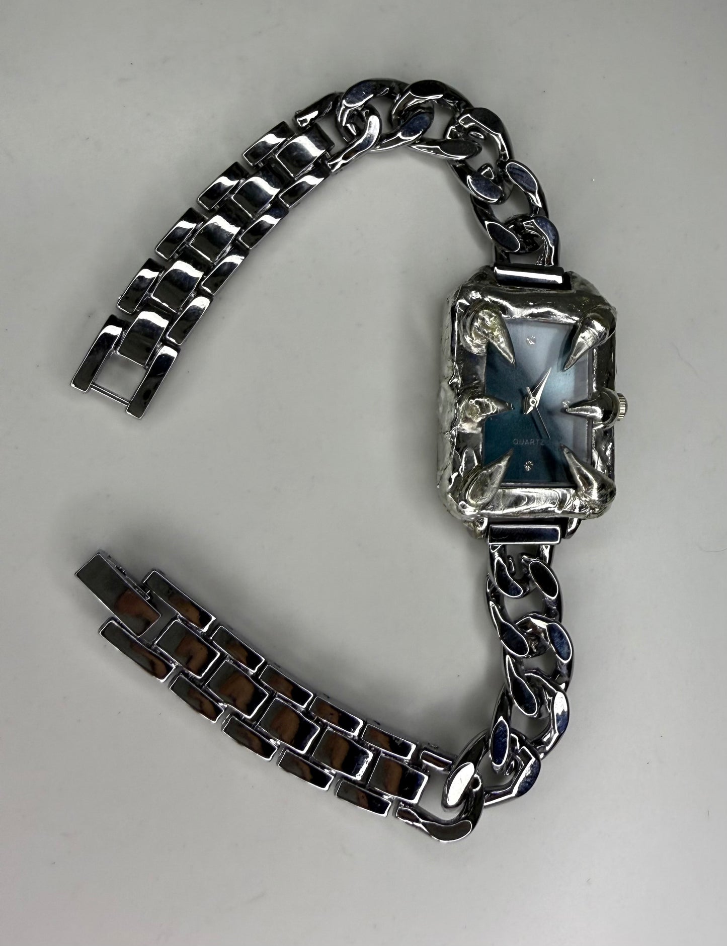 Blue Rectangle Watch