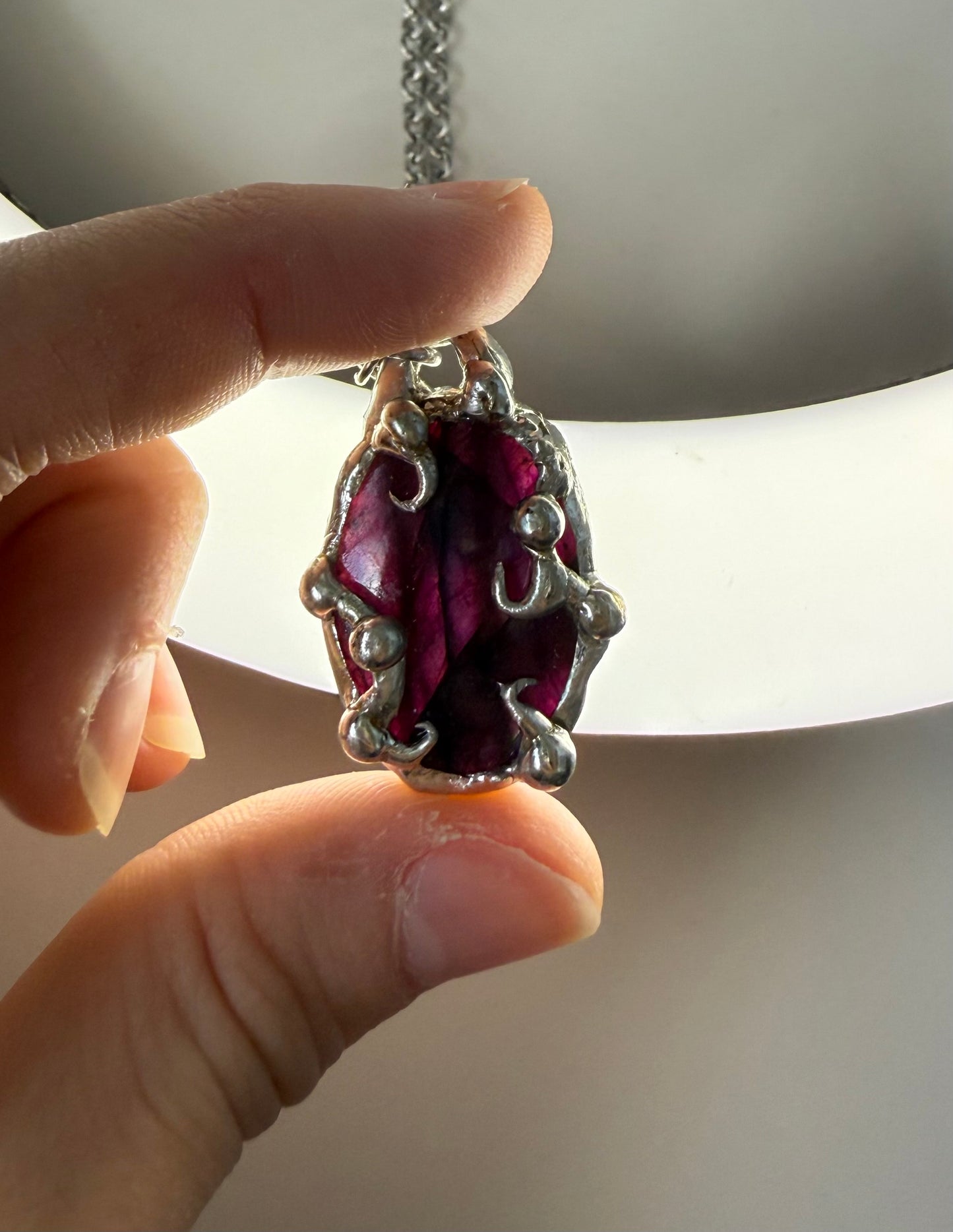 Purple labradorite