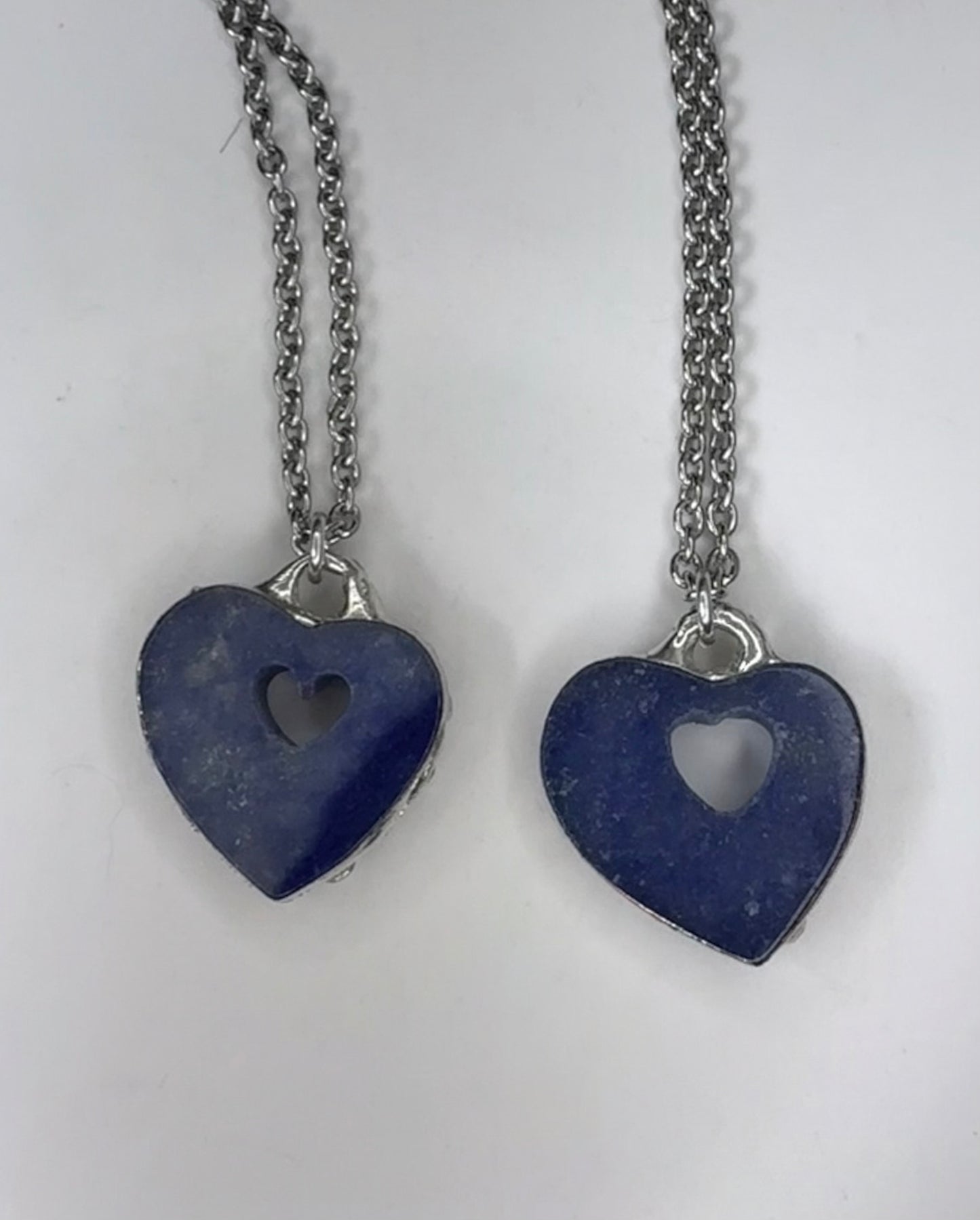 Blue Aventurine Hearts
