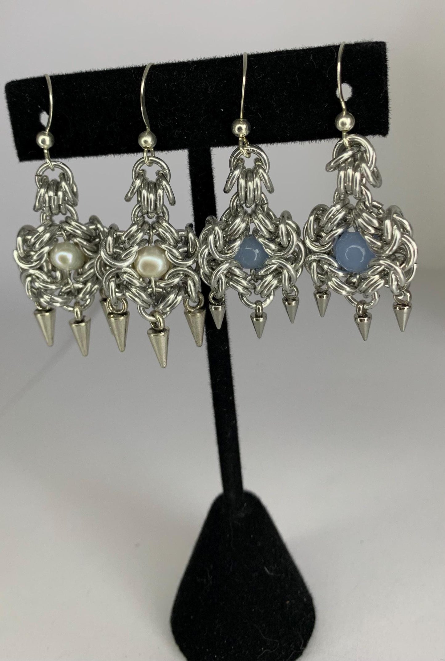 Flower Chainmail Earrings