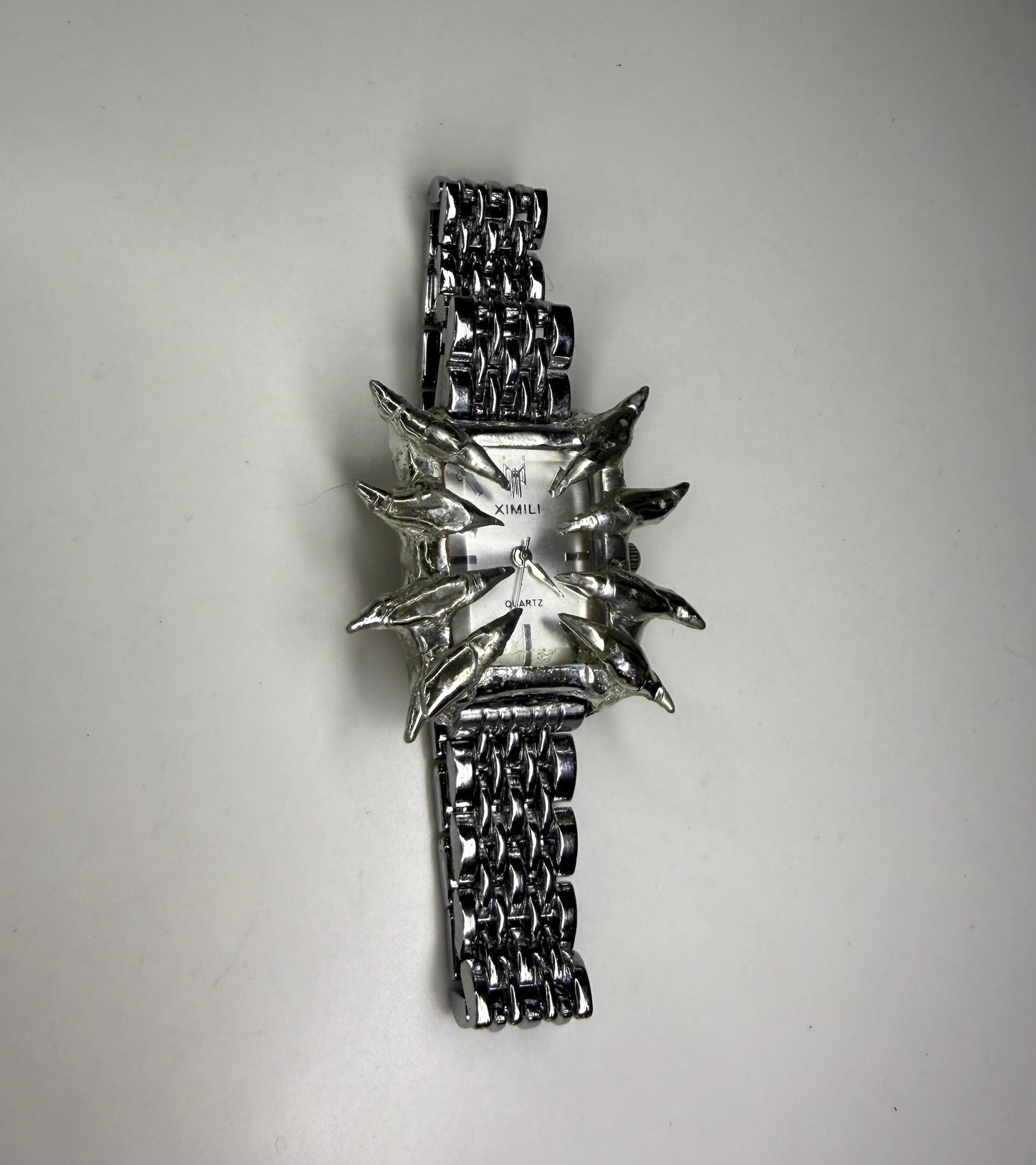 White Spiked Watch