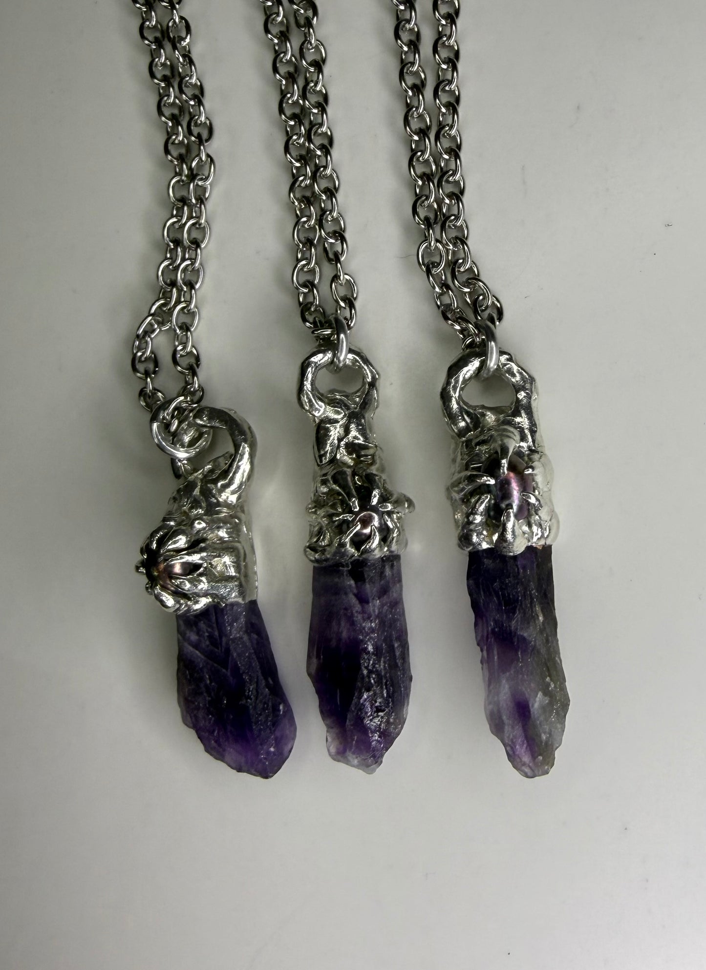 Amethyst & Pearl Pendant