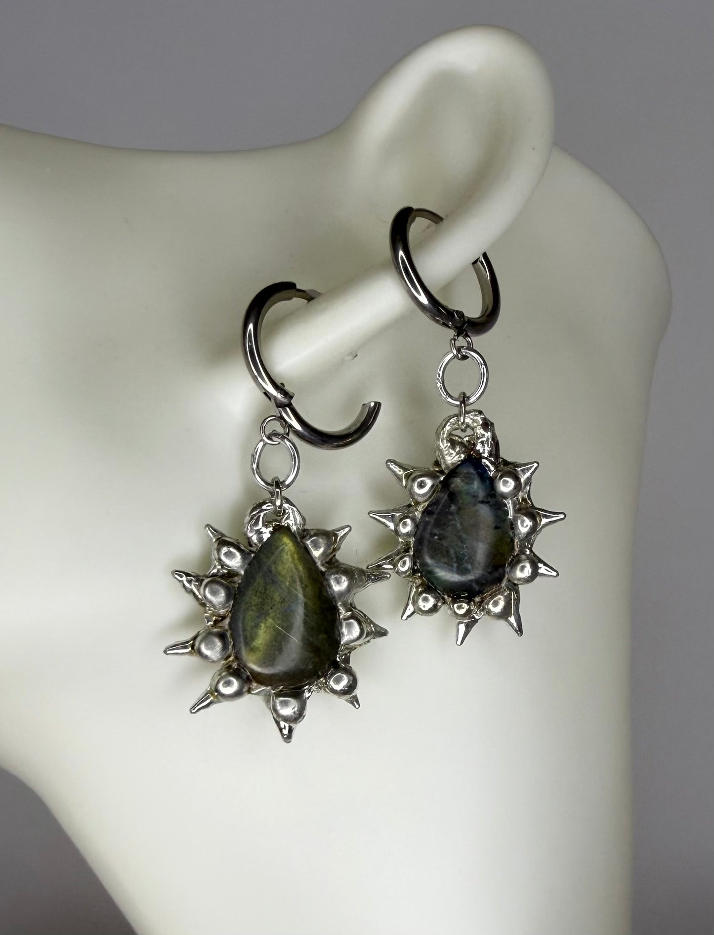 Small Labradorite Earrings