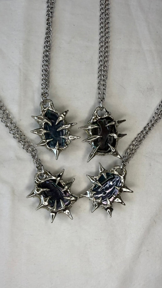 Dark pearl necklaces