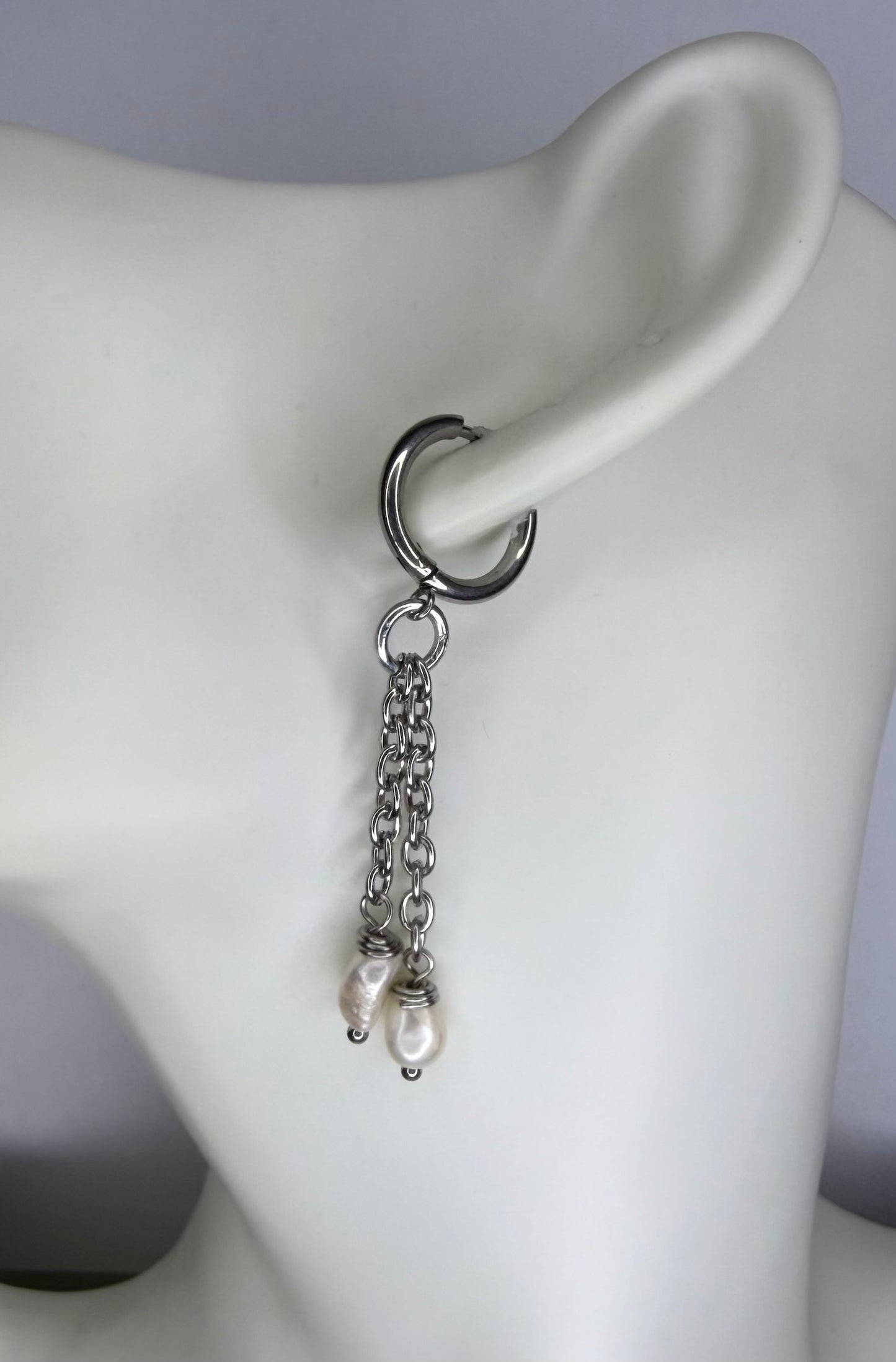 Double Pearl Earrings