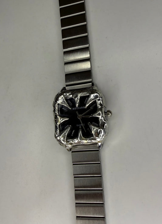 Black spiked watch