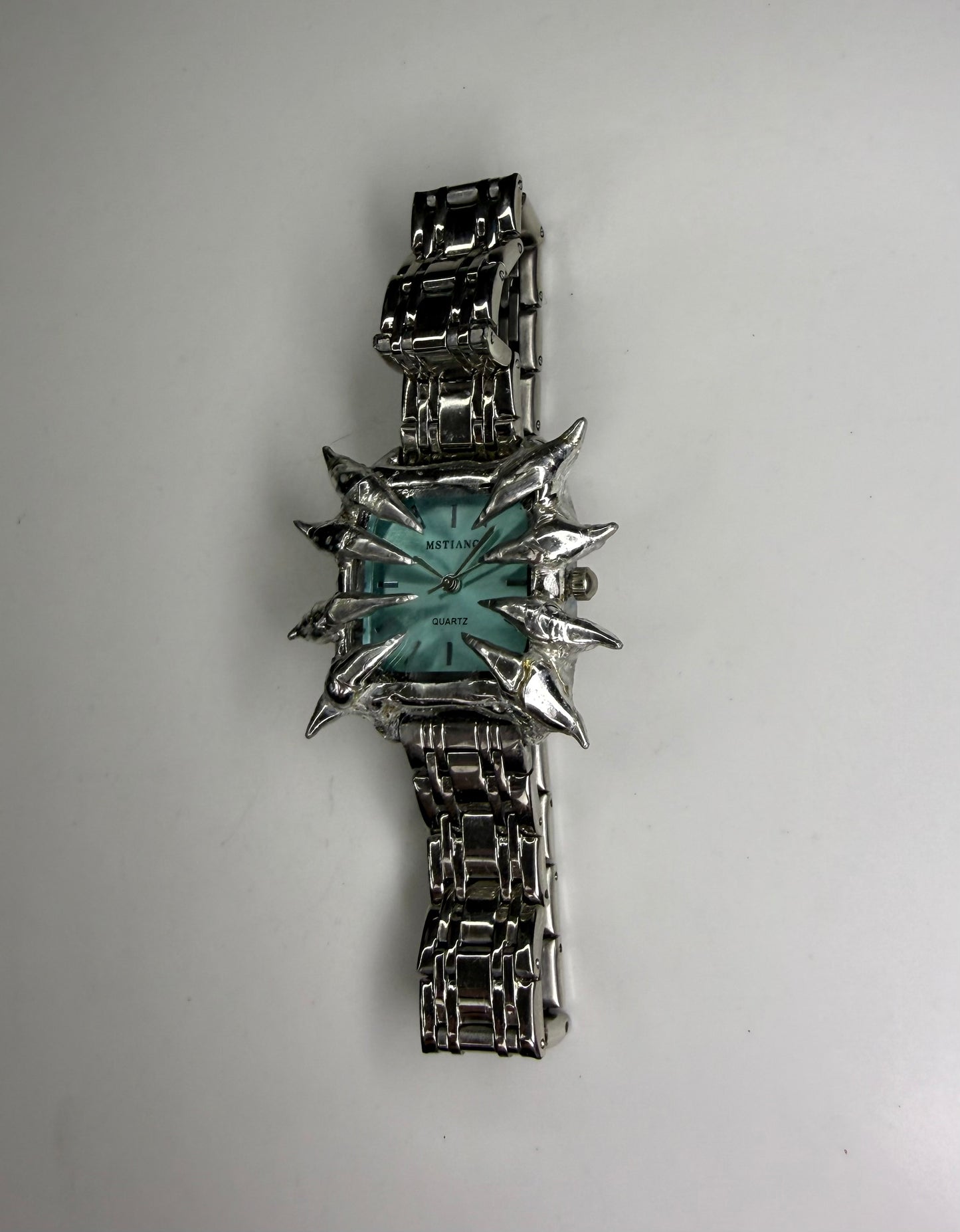 Baby Blue Spiked Watch