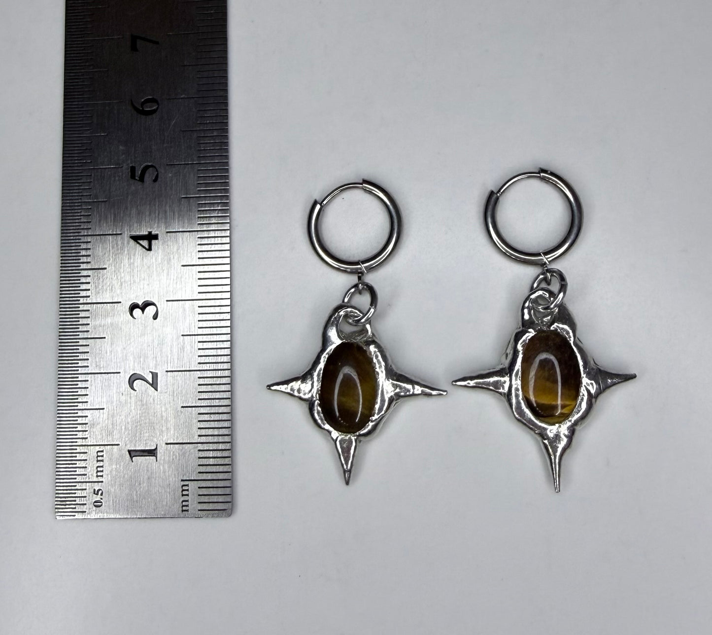 Tigers Eye Earrings No.1