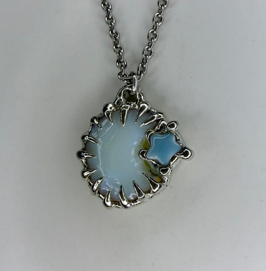 Moon and Star Necklace