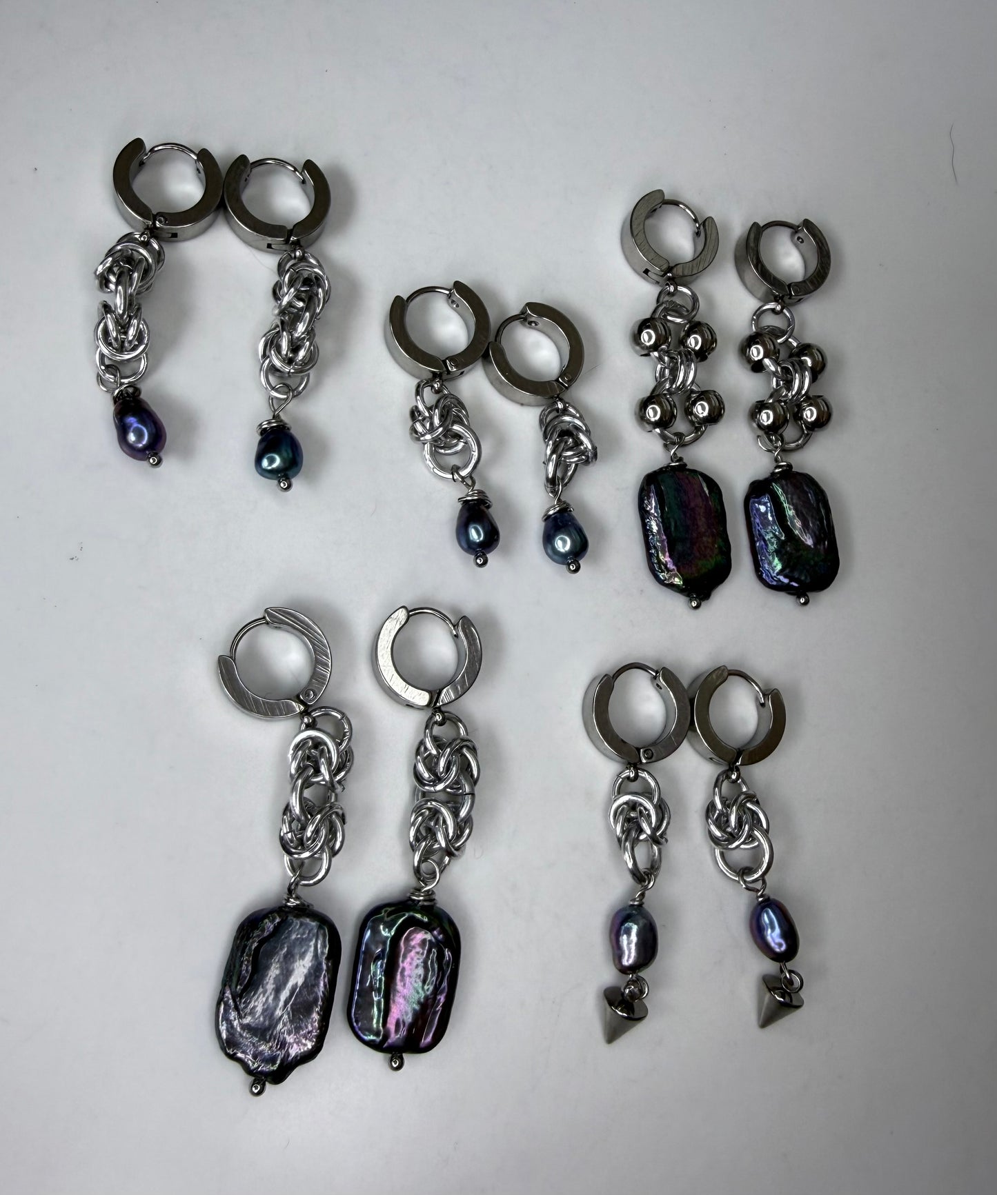 Purple Pearl Earrings