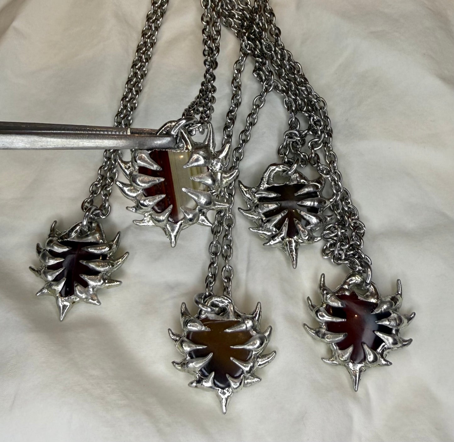 Thorn Carnelian Hearts