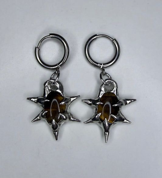 Tigers Eye Earrings No.3