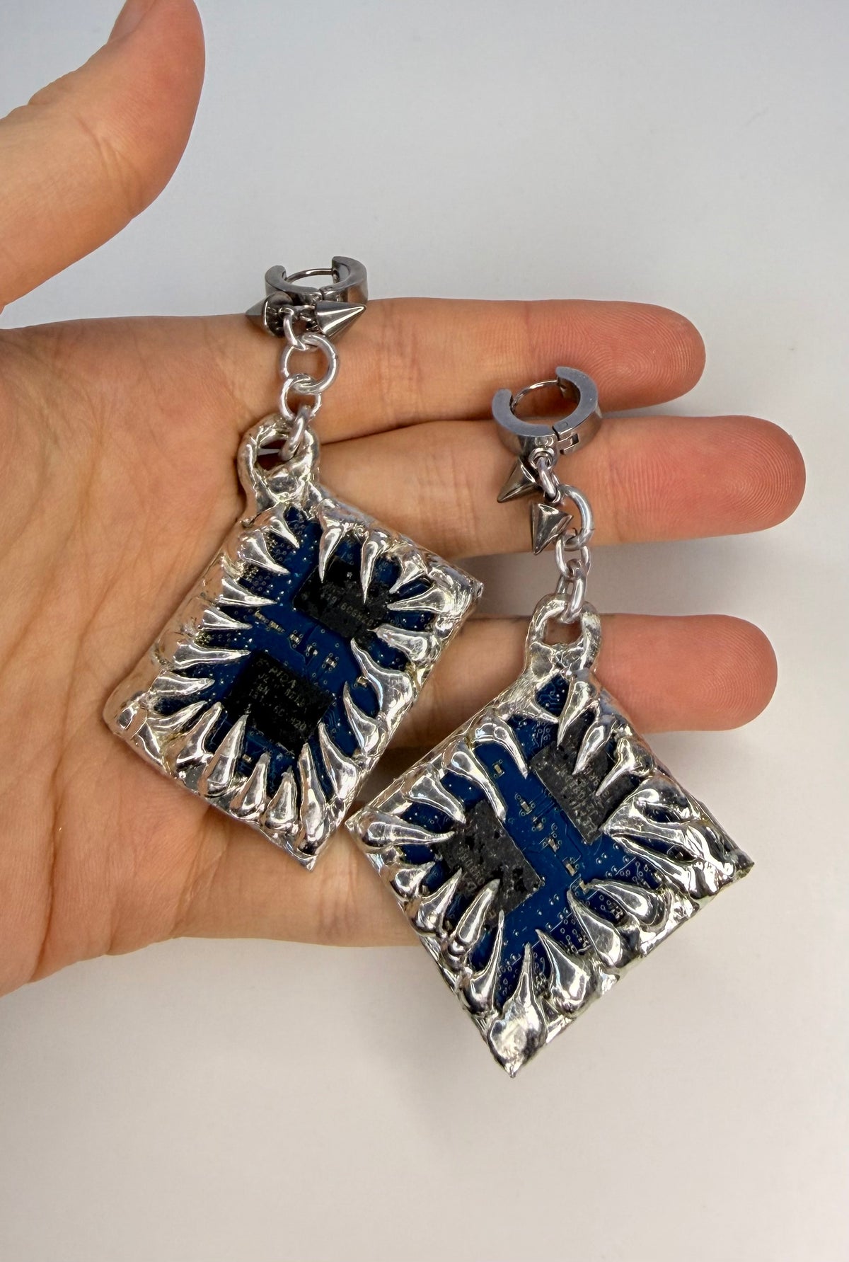 Circuit Board Earrings