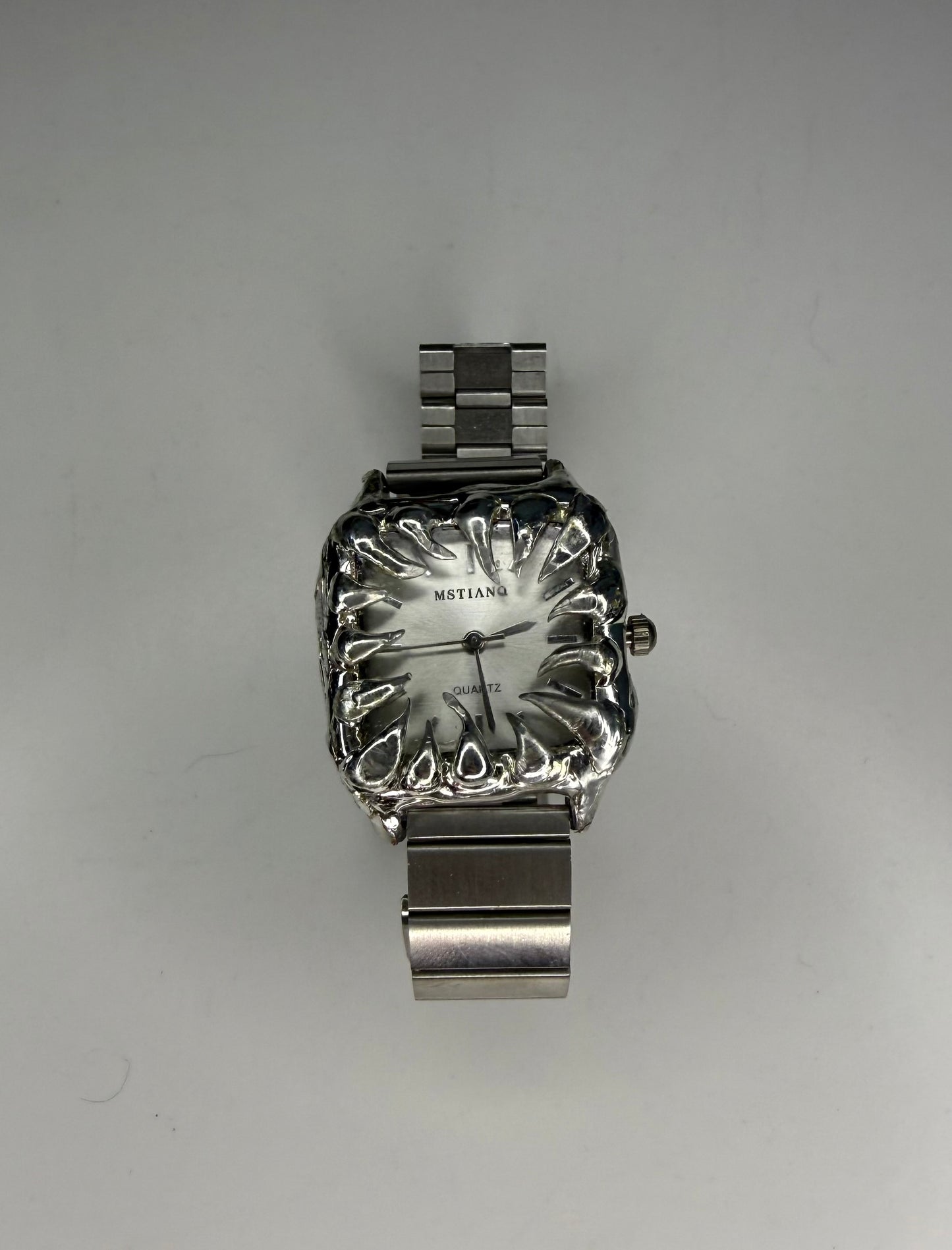 White Spiked Watch