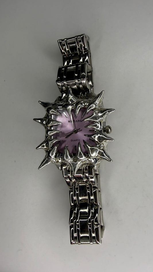 Lilac Spiked Watch