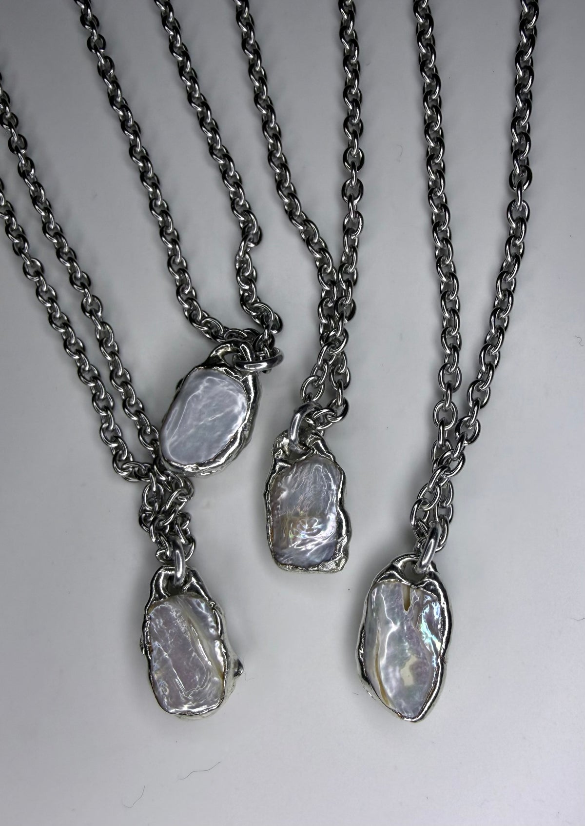 Flowy Pearl Necklaces