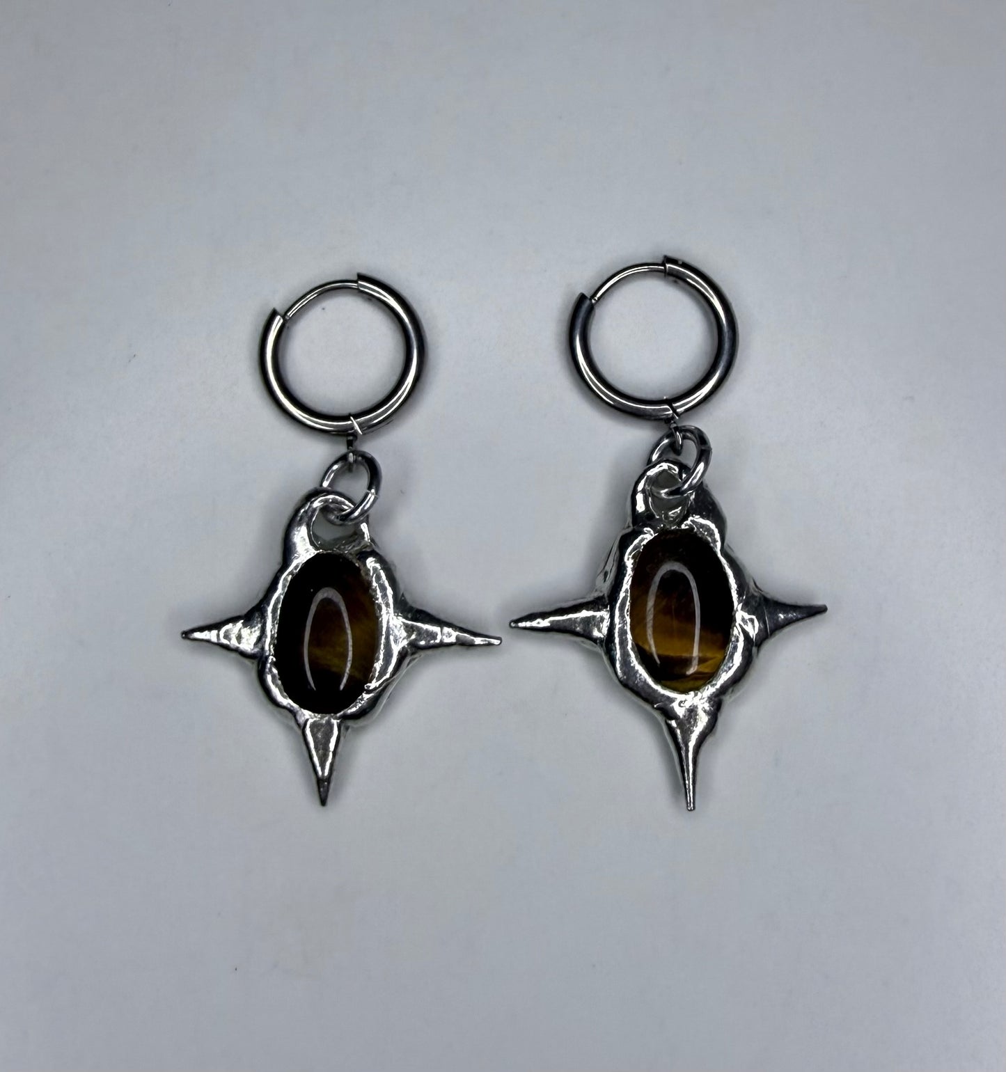 Tigers Eye Earrings No.1