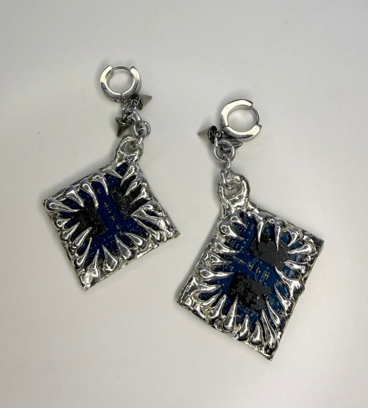 Circuit Board Earrings