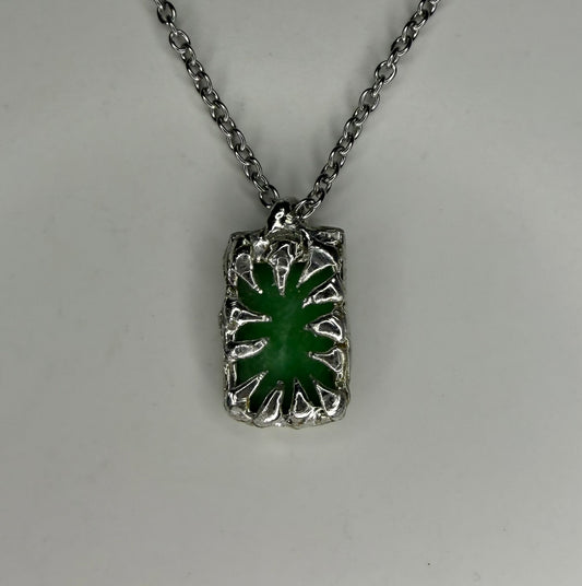 Spiked Jade Necklace