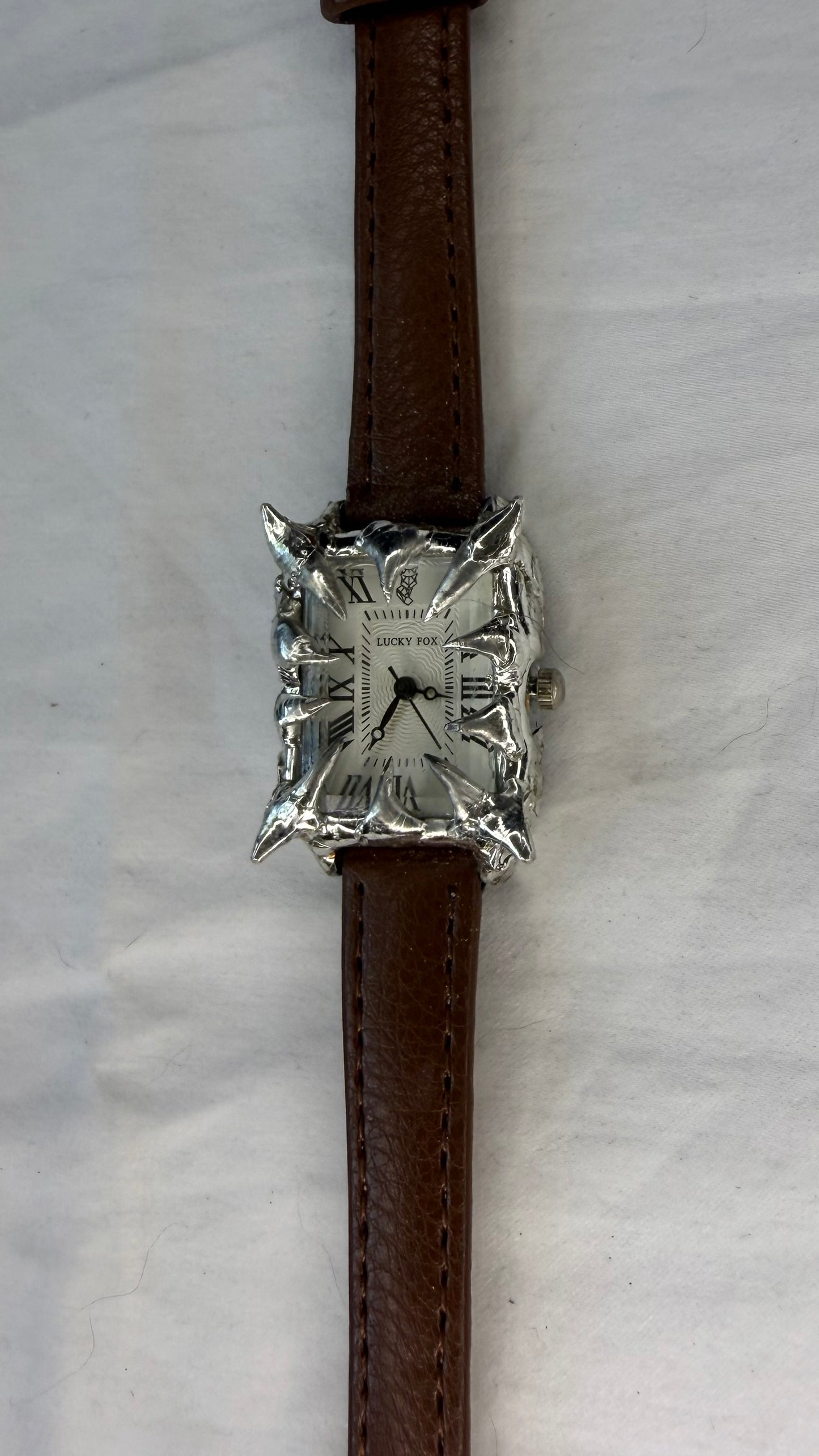 Brown Faux Leather Watch