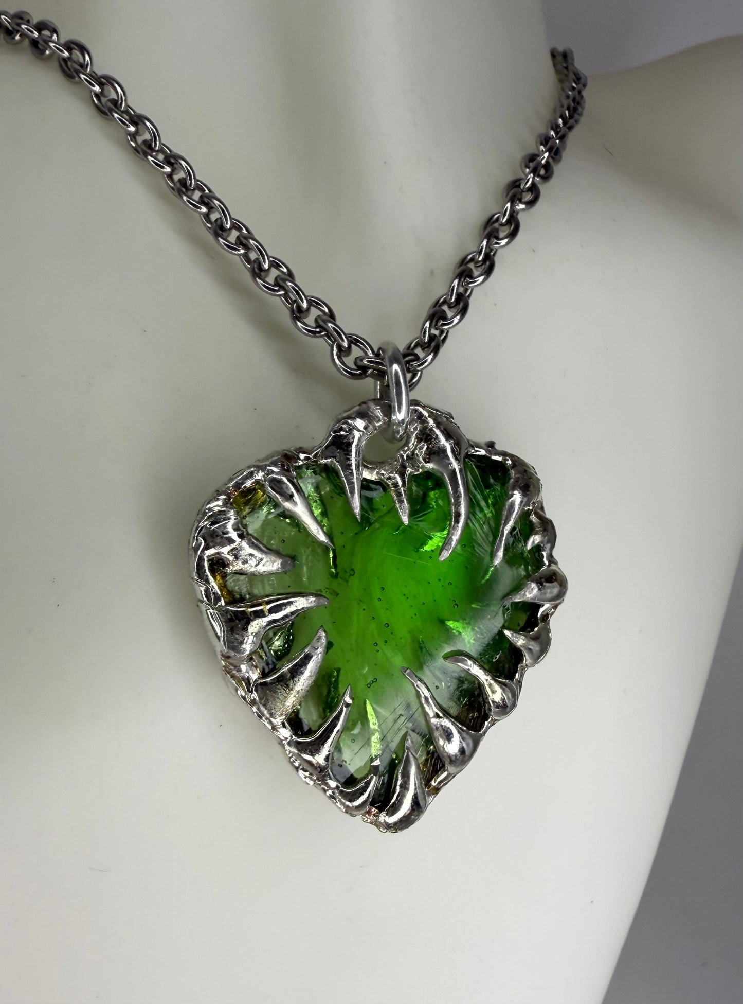 Green Heart Necklace