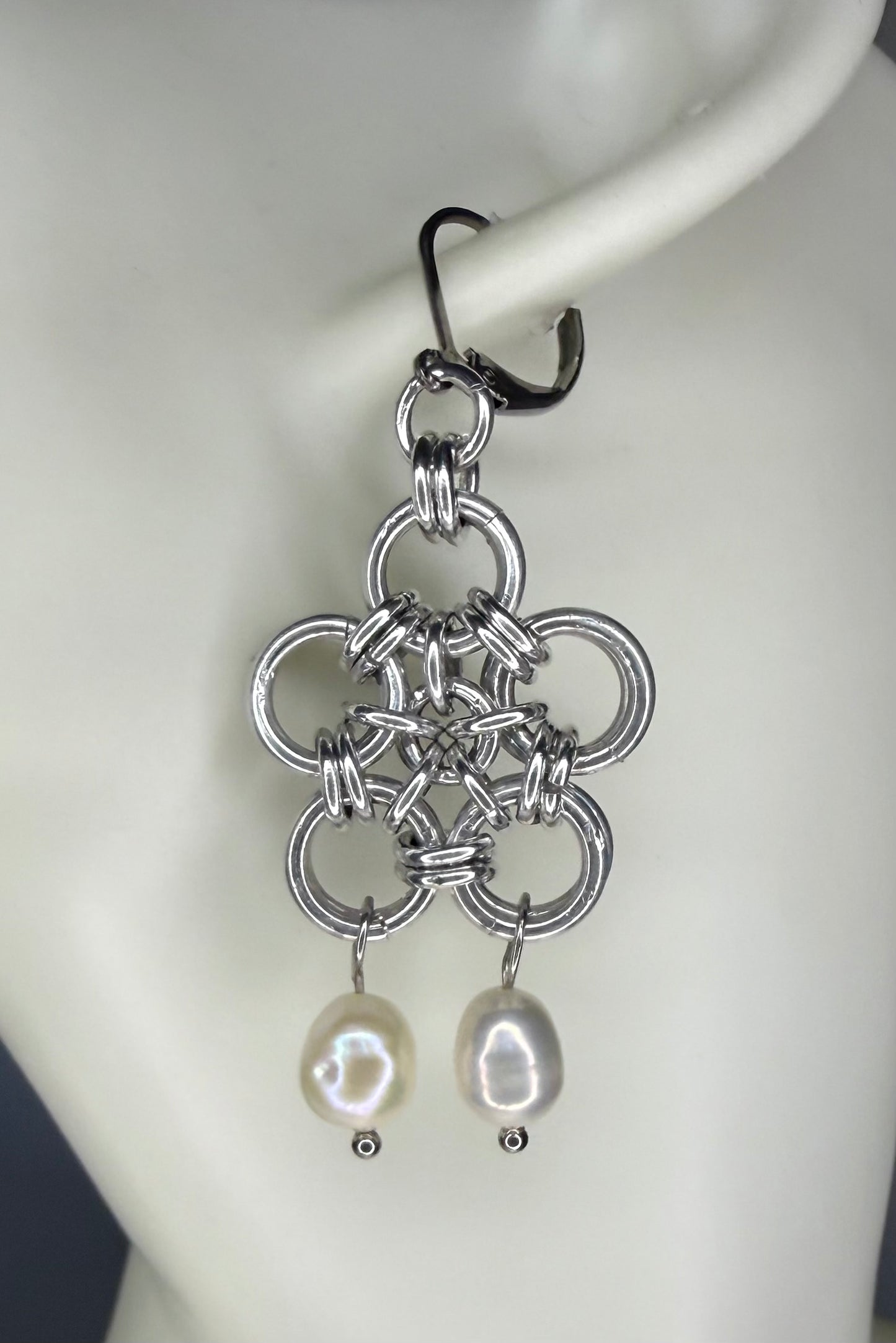 Pearly Petal Earrings