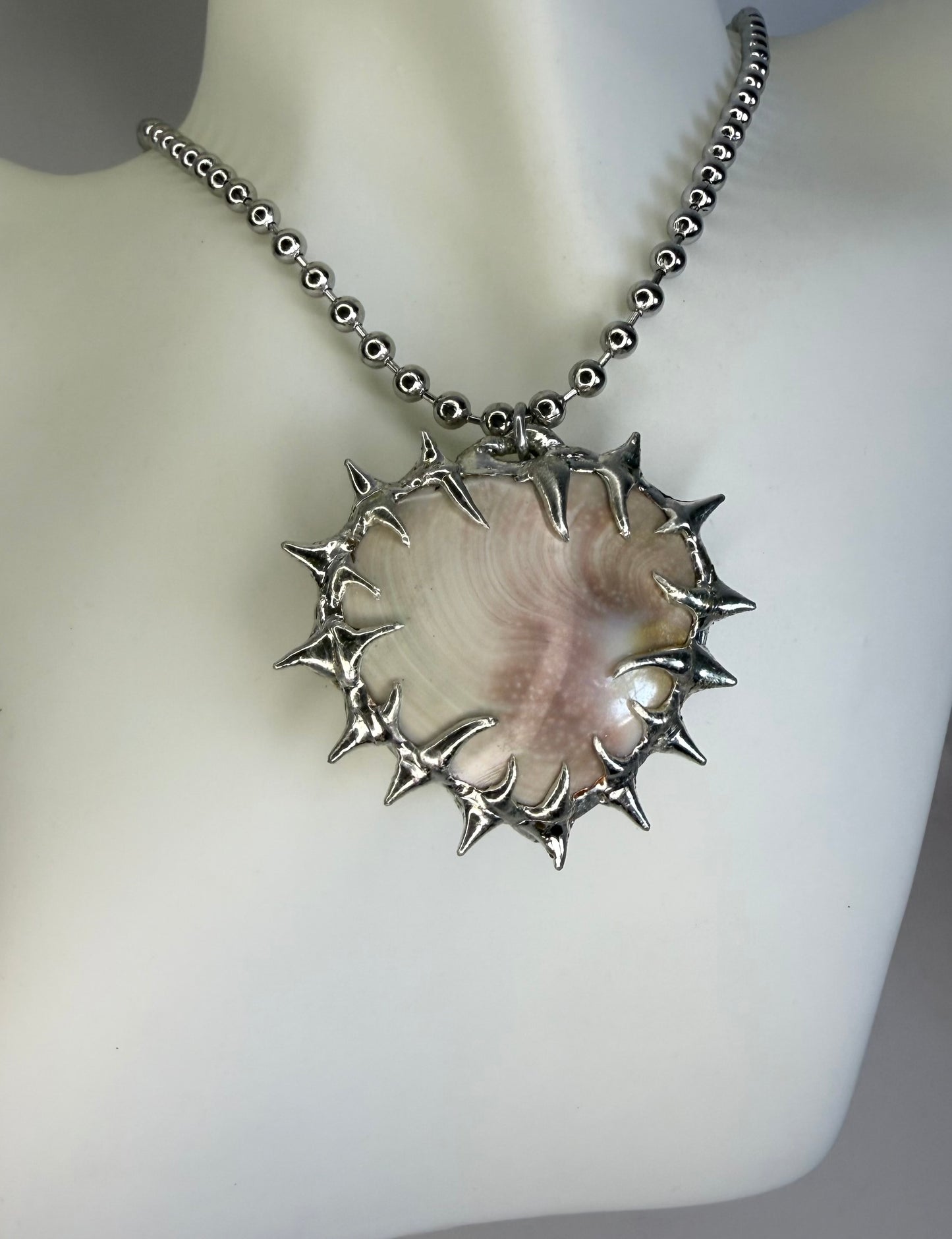 Shell heart necklace