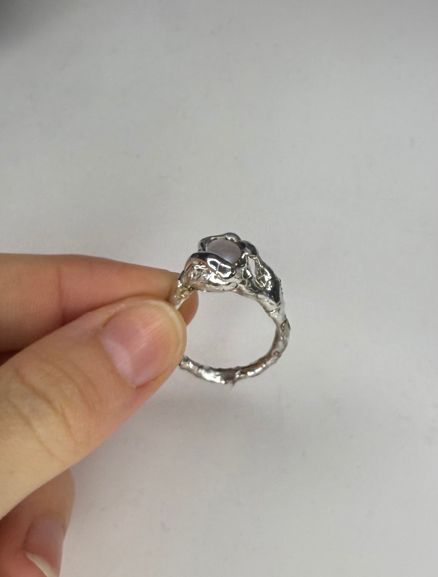 Skinny Pearl Ring US 7 1/2
