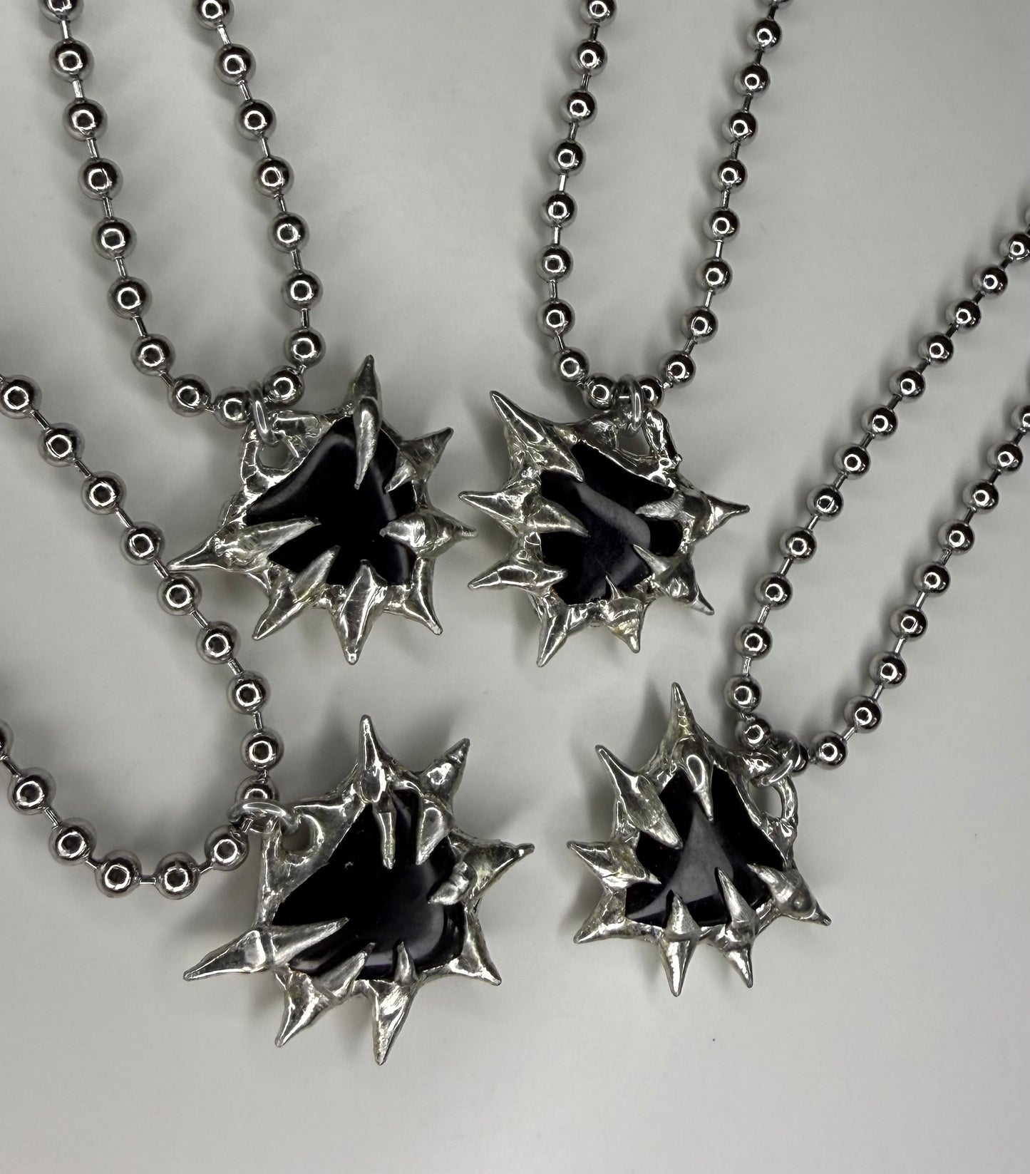 Obsidian Spiked Heart