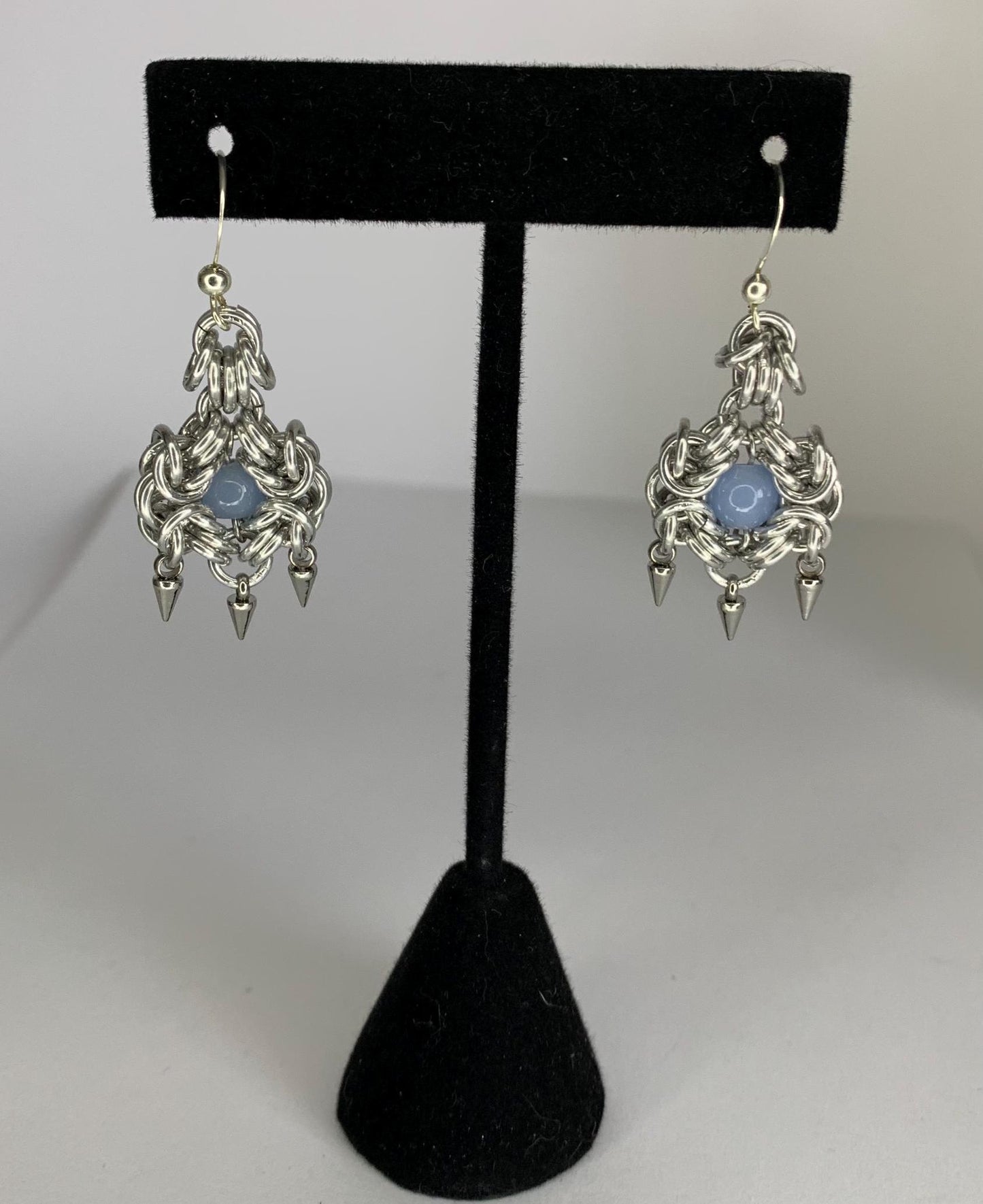 Flower Chainmail Earrings
