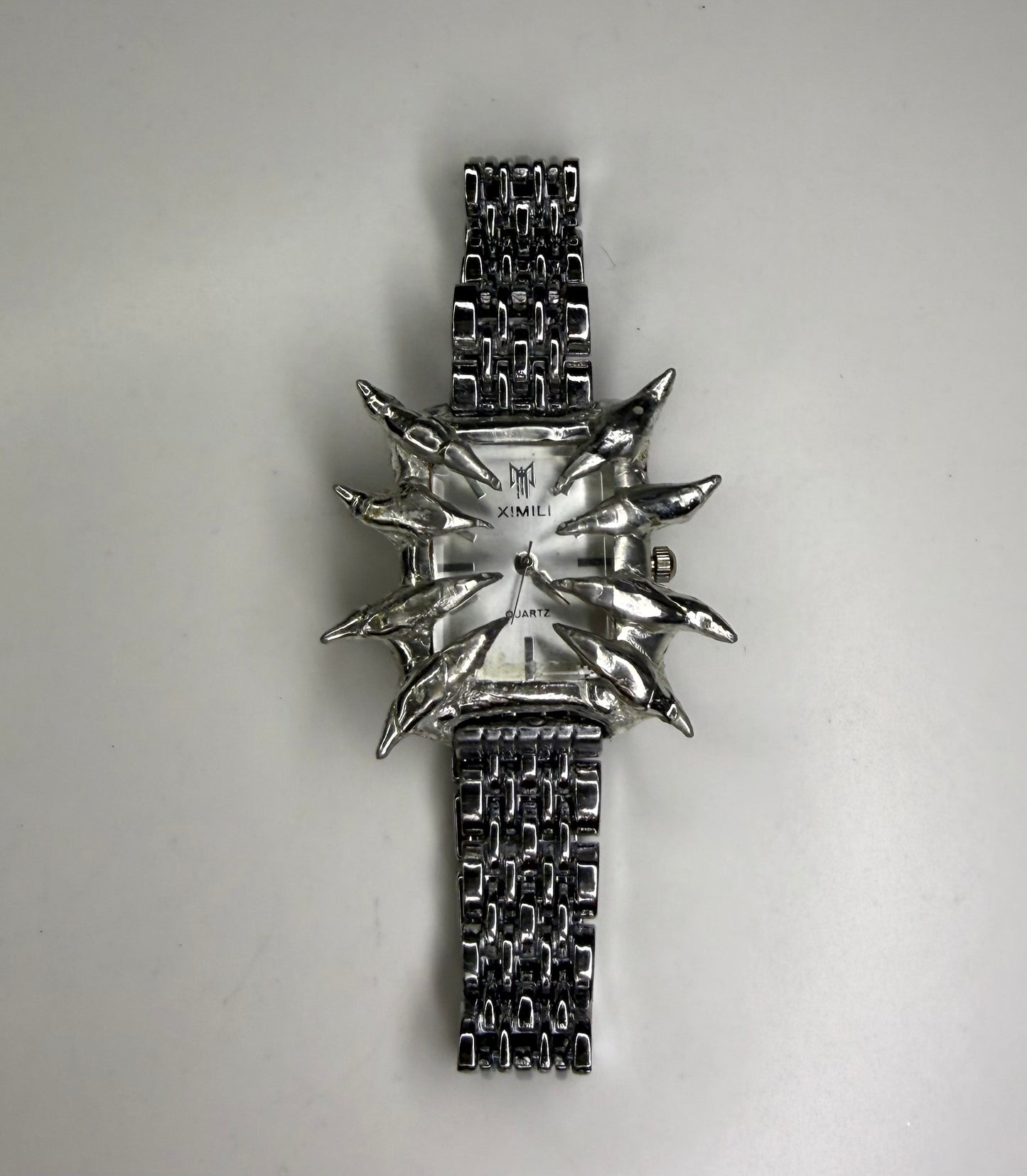 White Spiked Watch