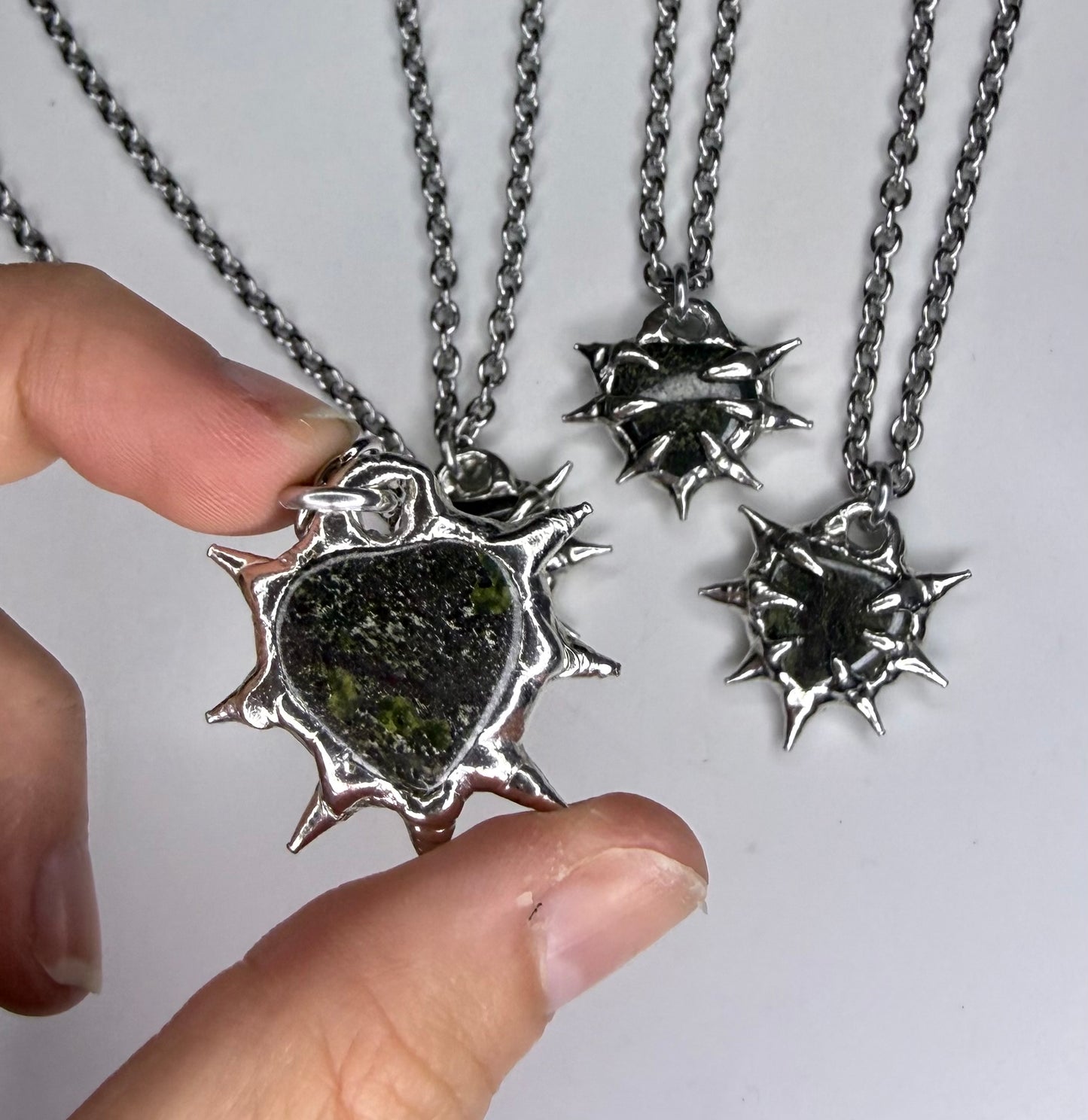 Bloodstone Spiked Hearts