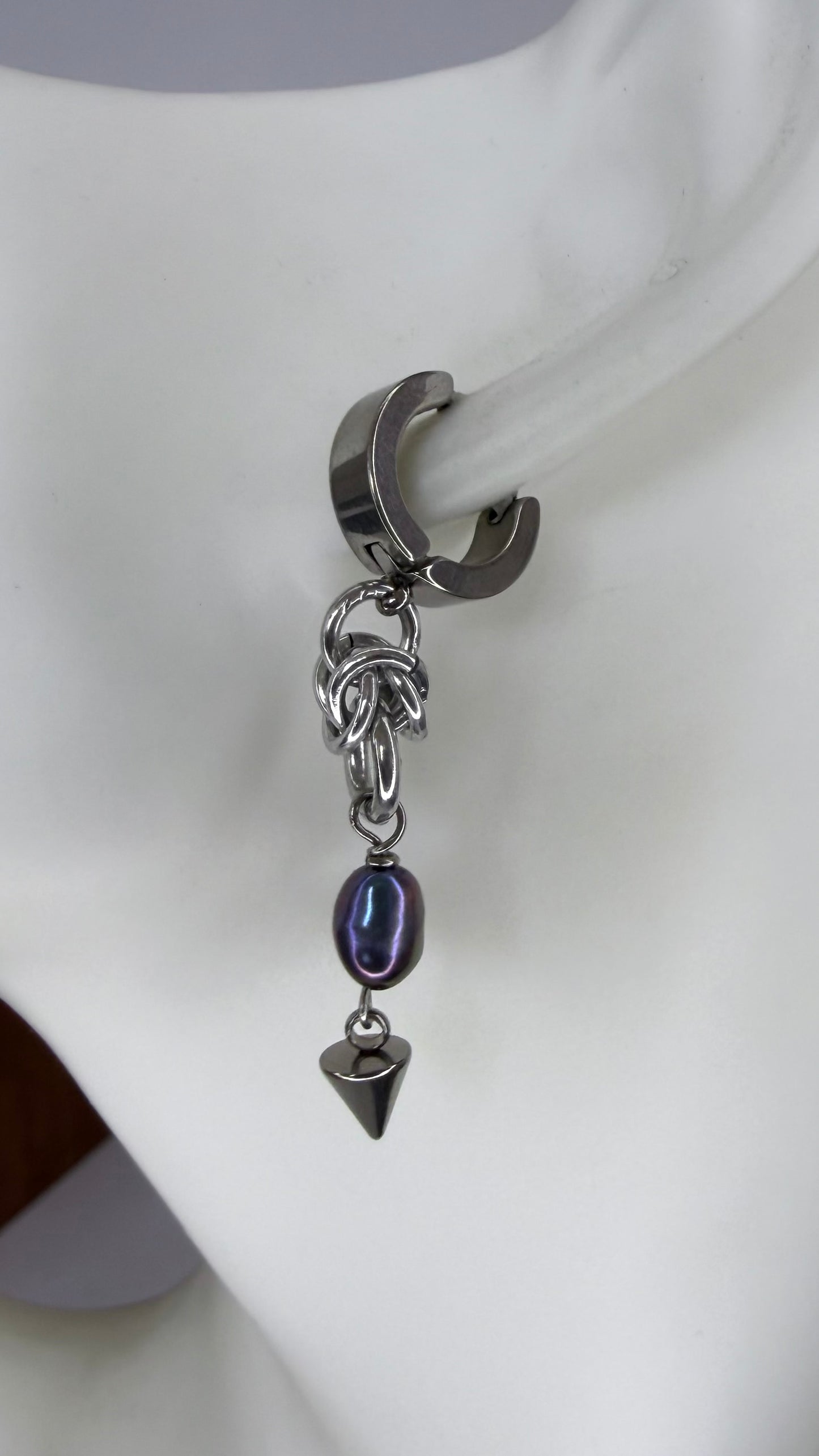 Purple Pearl Earrings