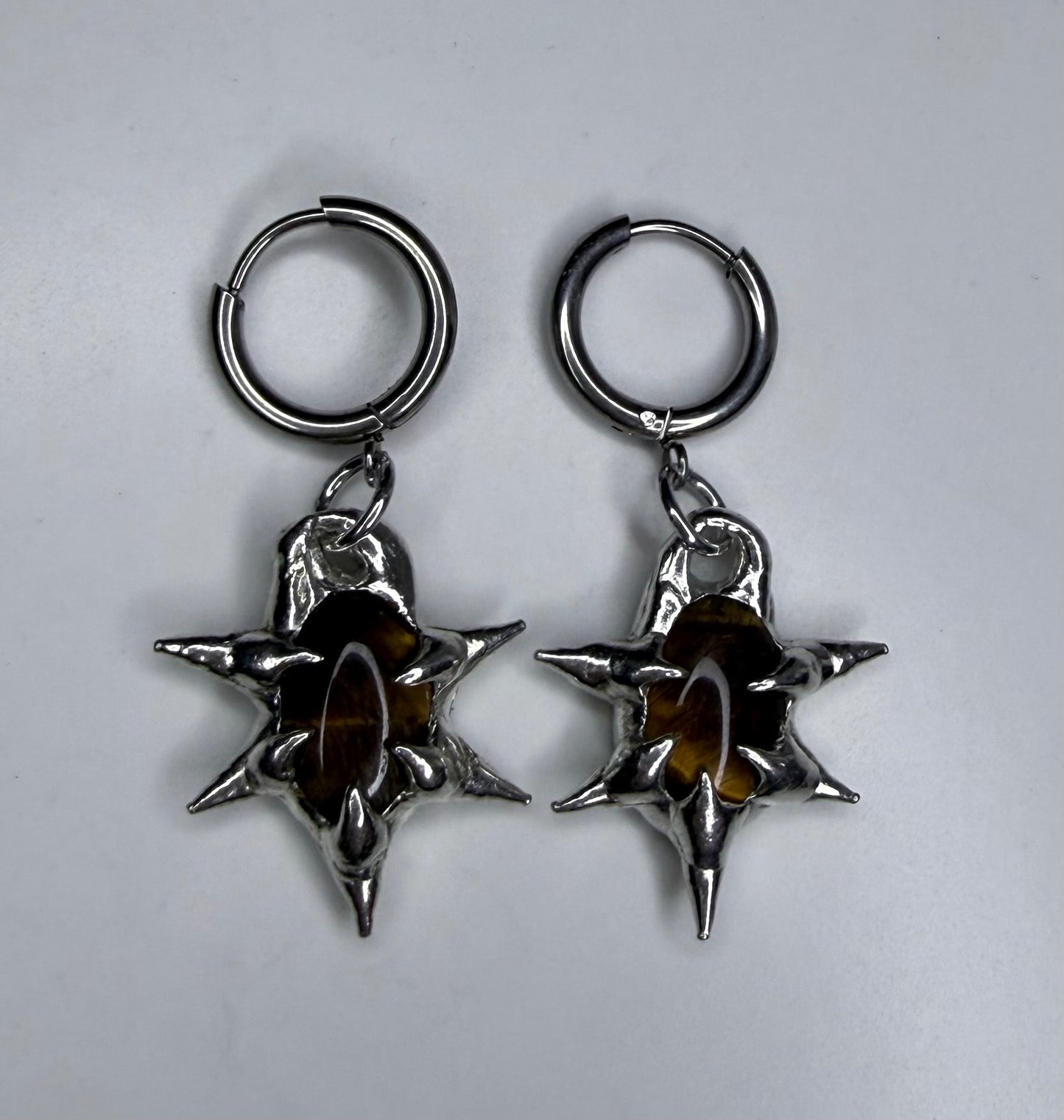 Tigers Eye Earrings No.3