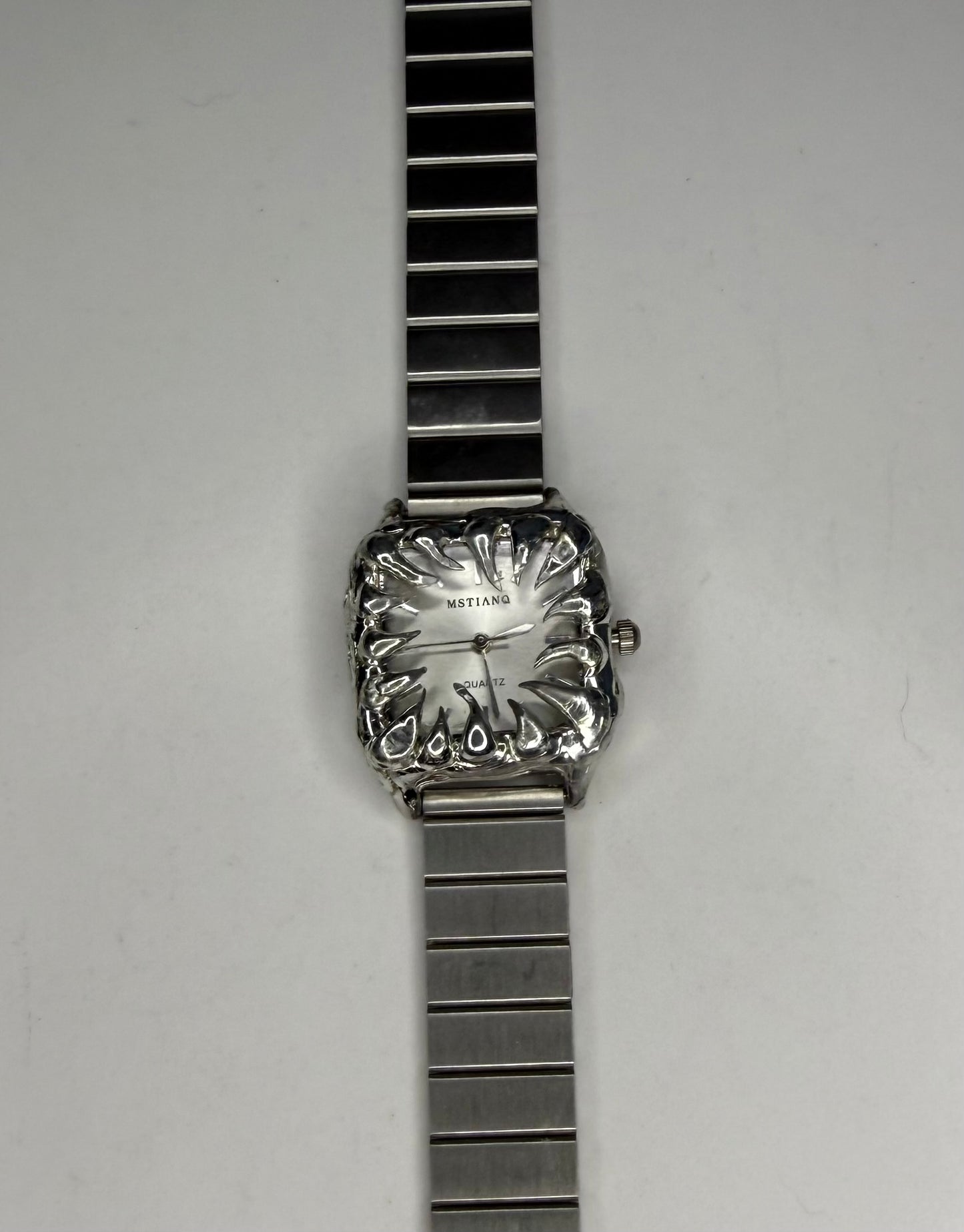 White Spiked Watch