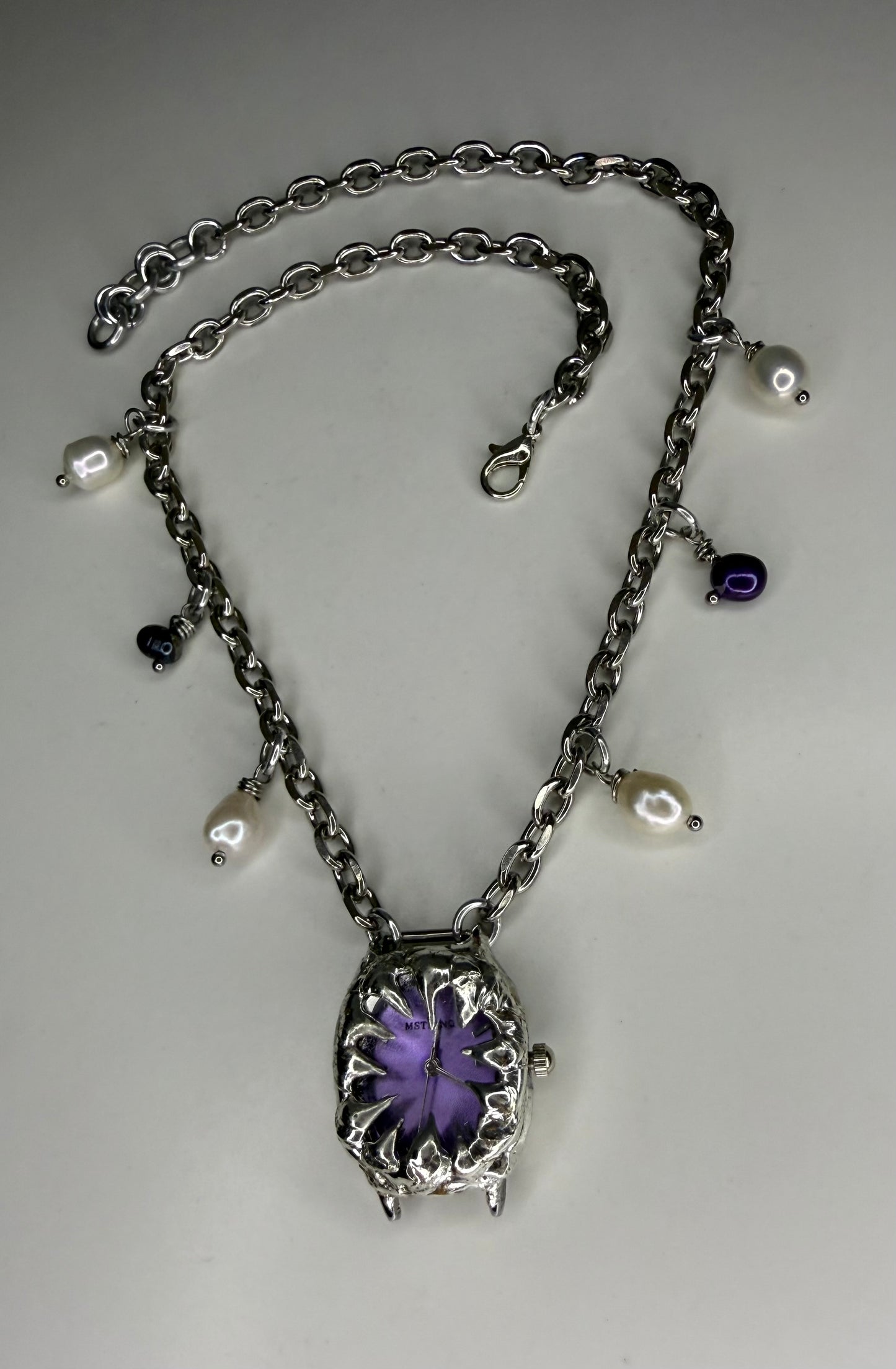 Purple Watch Necklace