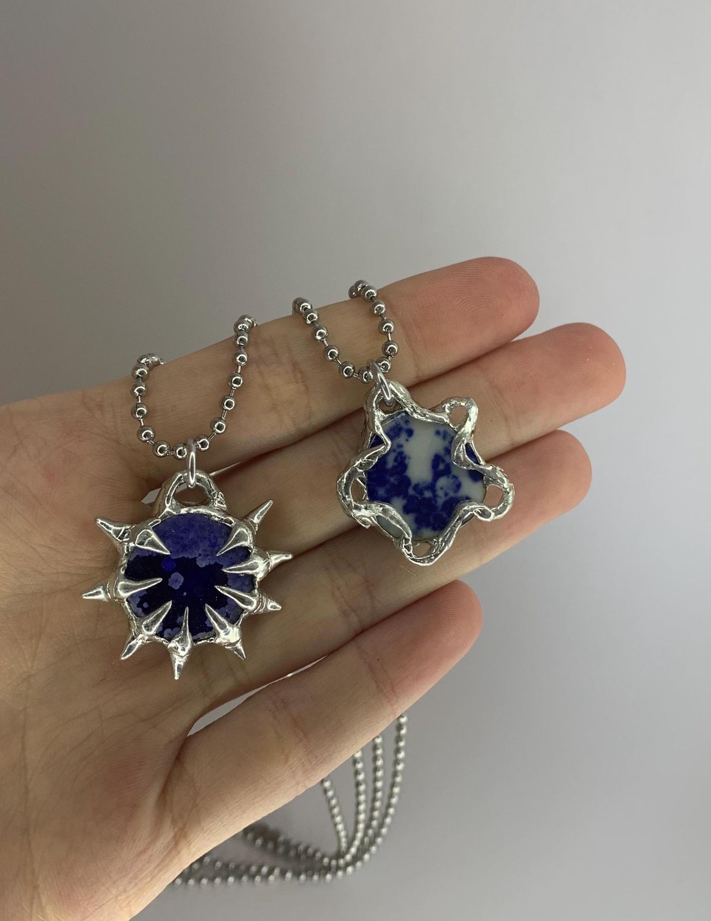 Blue Ceramic Pendants