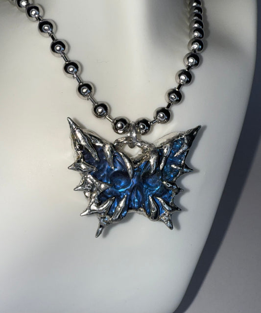 Skull Butterfly Necklace