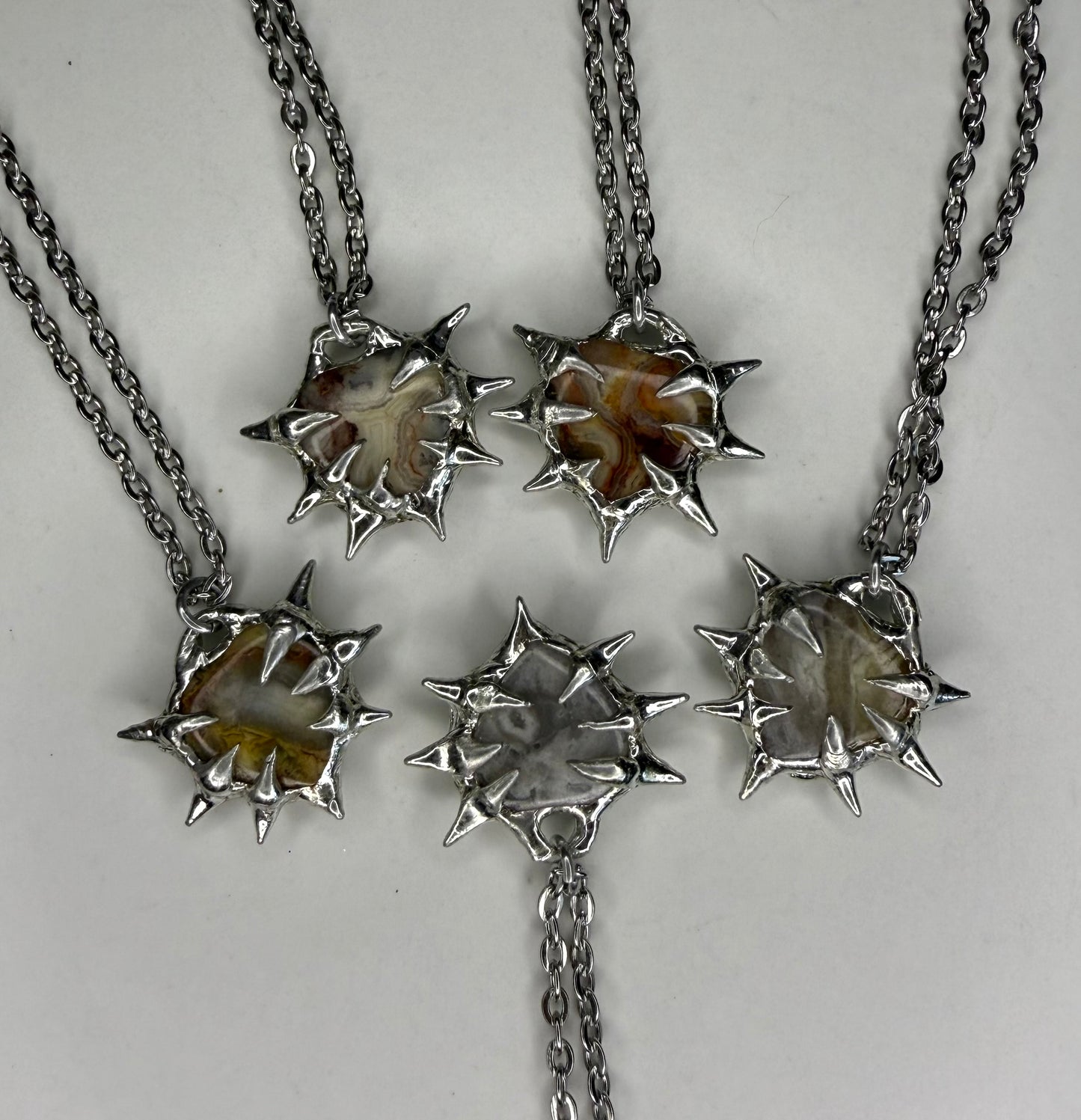 Crazy Lace agate Hearts