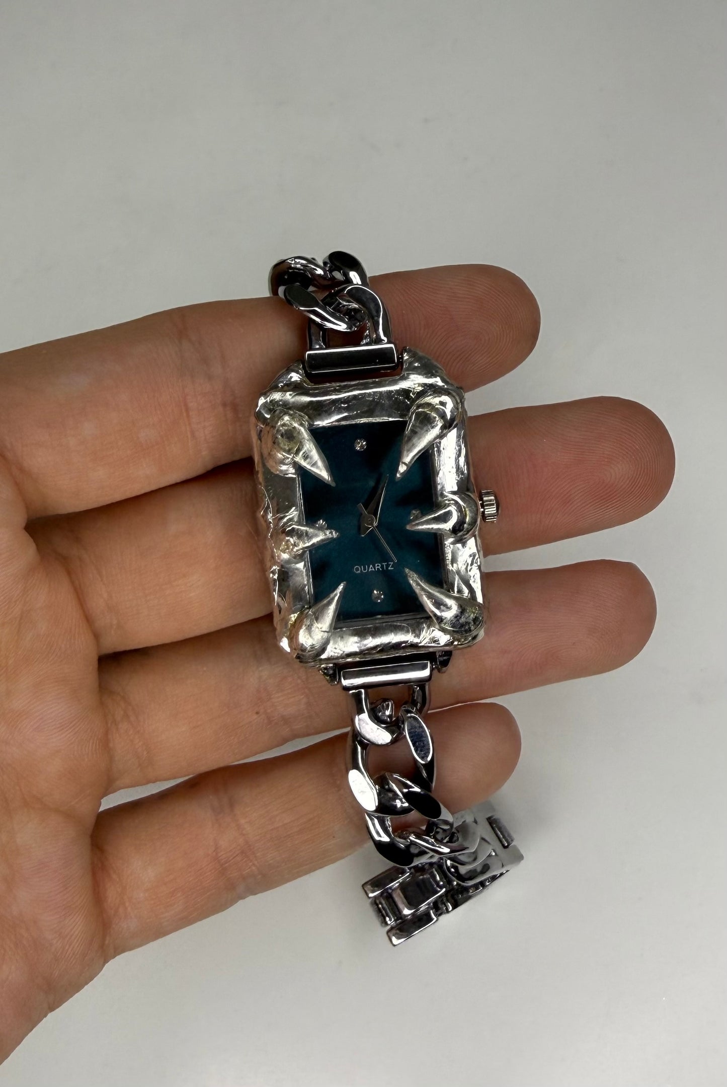 Blue Rectangle Watch