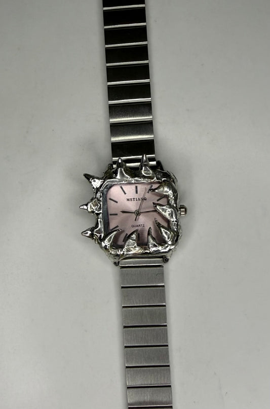 Pink Spiked Watch