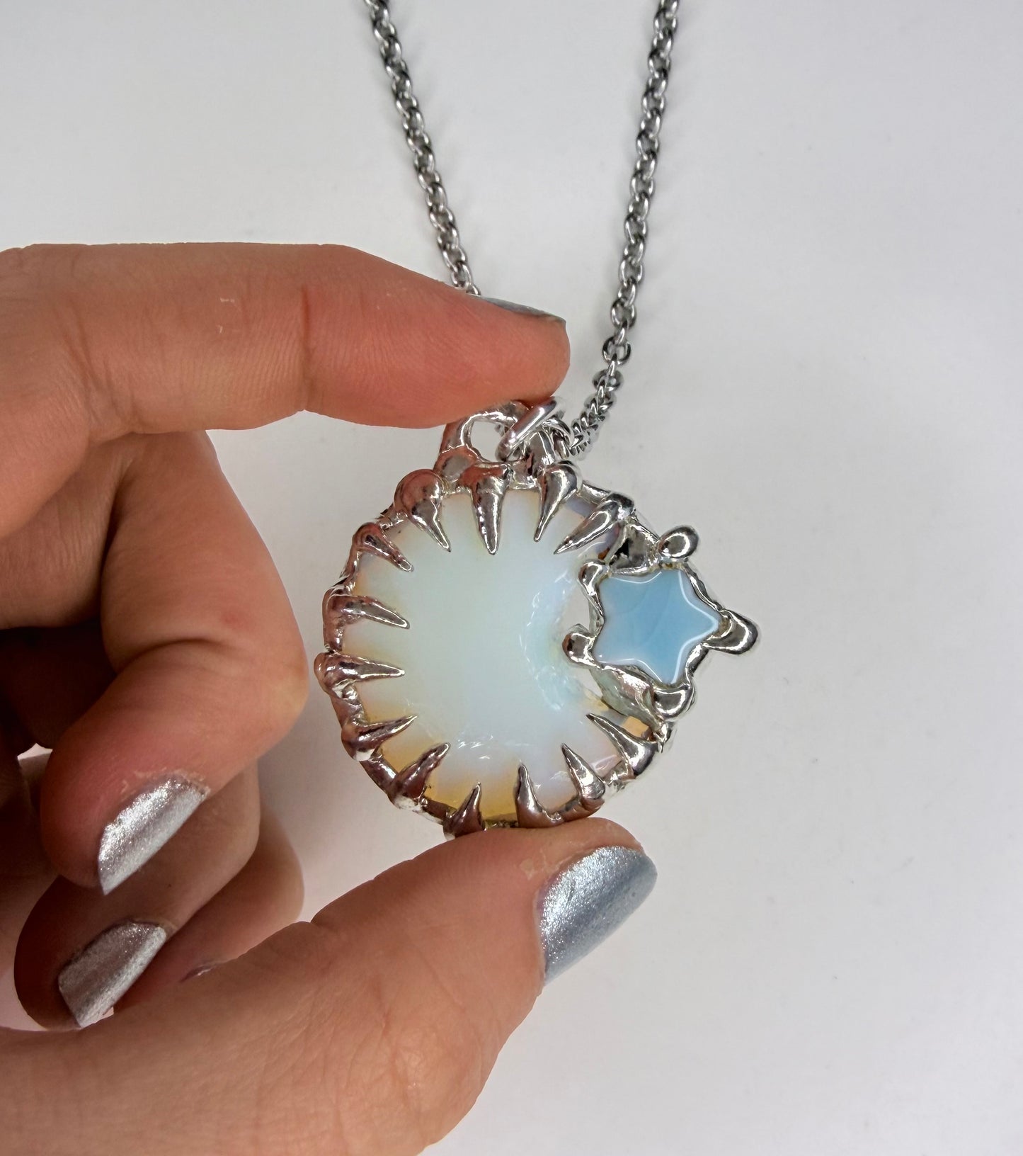 Moon and Star Necklace