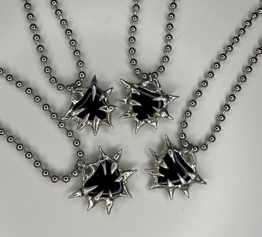 Obsidian Spiked Heart
